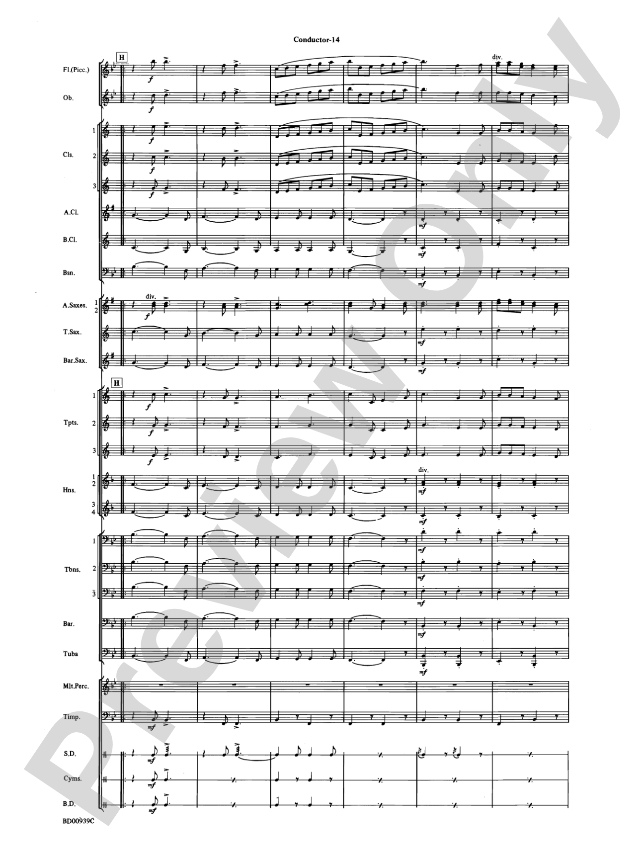 The Civil War: Concert Band Conductor Score & Parts