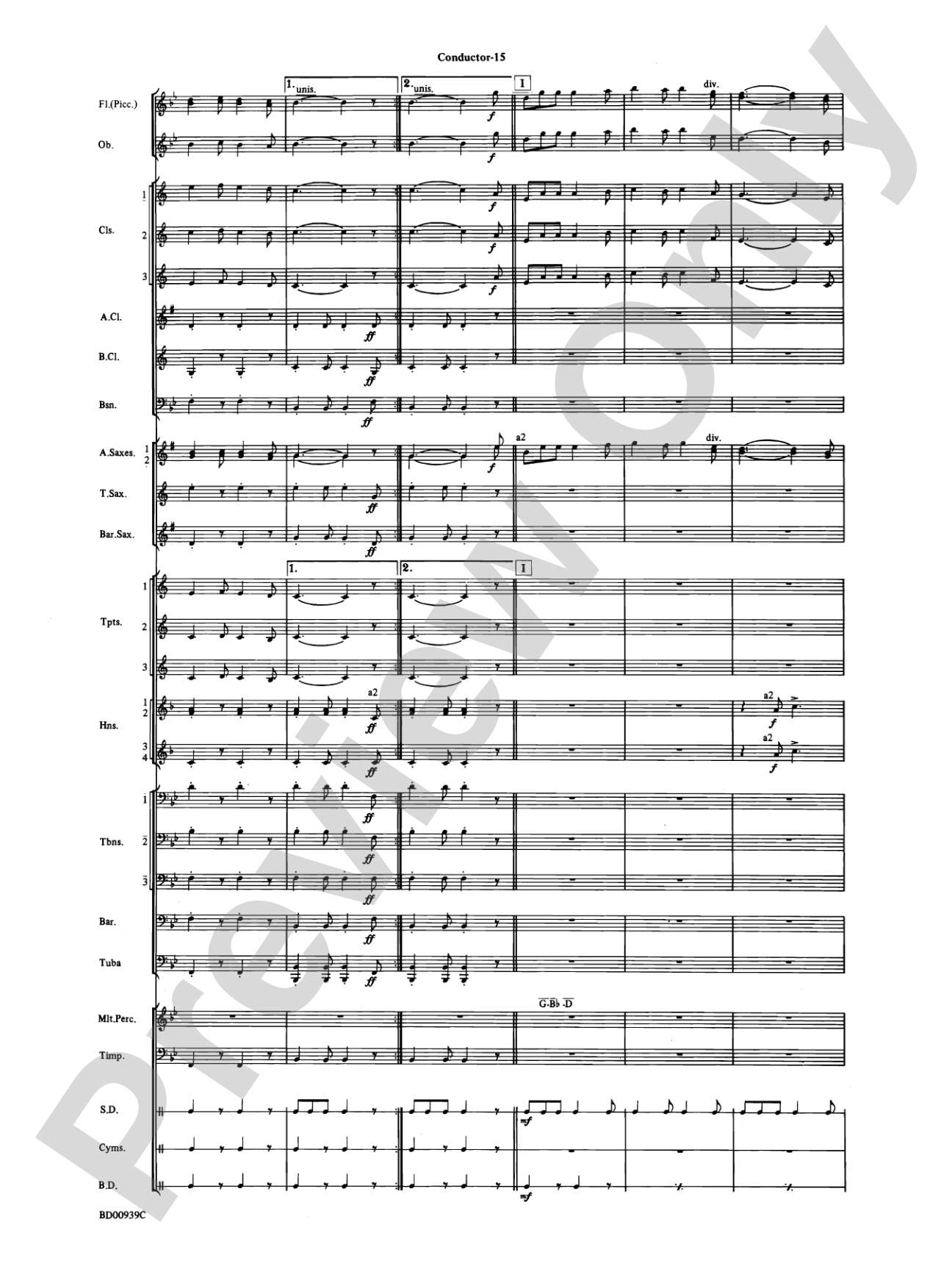 The Civil War: Concert Band Conductor Score & Parts