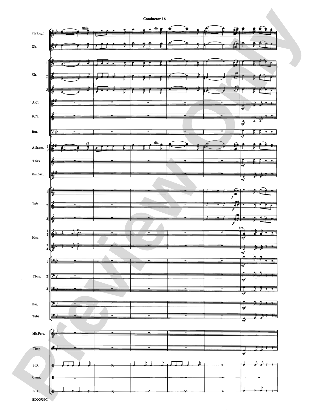 The Civil War: Concert Band Conductor Score & Parts
