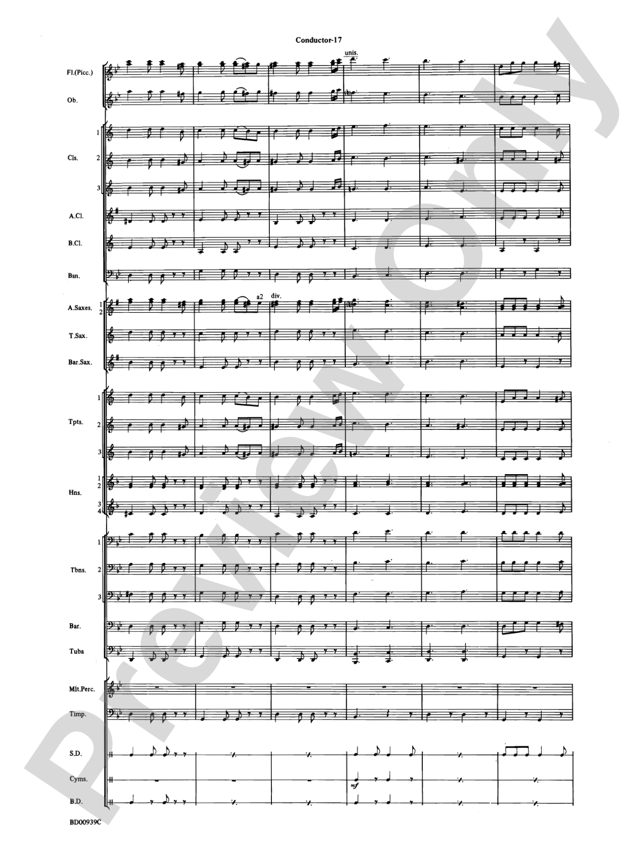 The Civil War: Concert Band Conductor Score & Parts