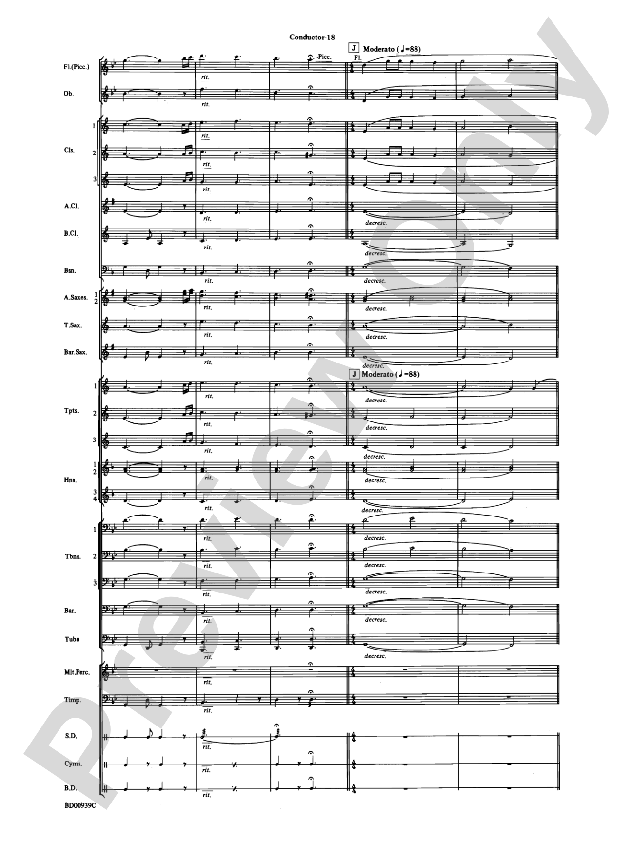 The Civil War: Concert Band Conductor Score & Parts