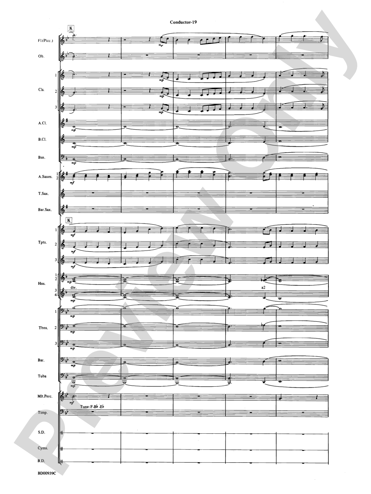 The Civil War: Concert Band Conductor Score & Parts