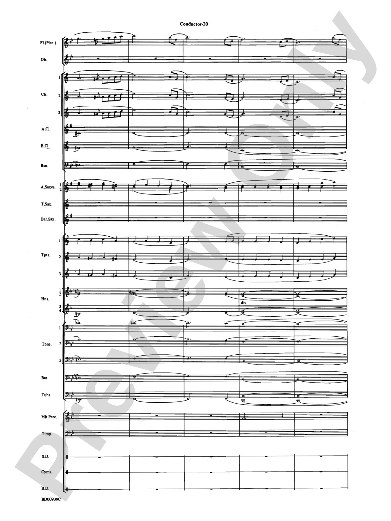 The Civil War: Concert Band Conductor Score & Parts
