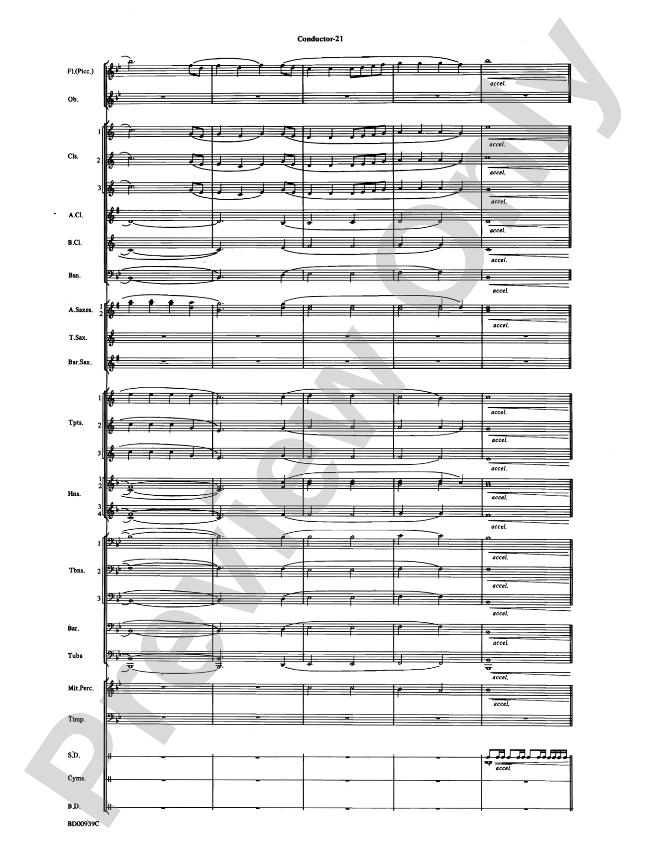 The Civil War: Concert Band Conductor Score & Parts