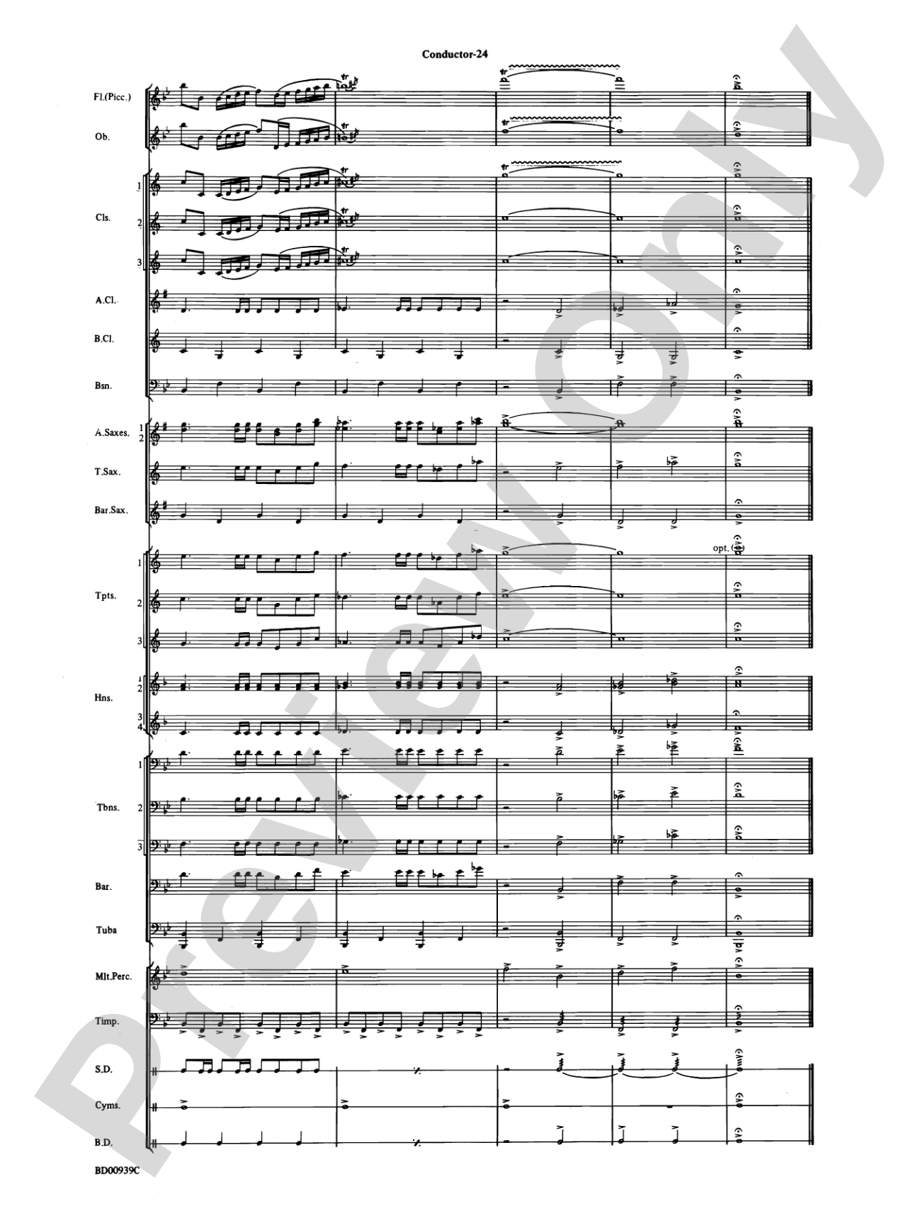 The Civil War: Concert Band Conductor Score & Parts