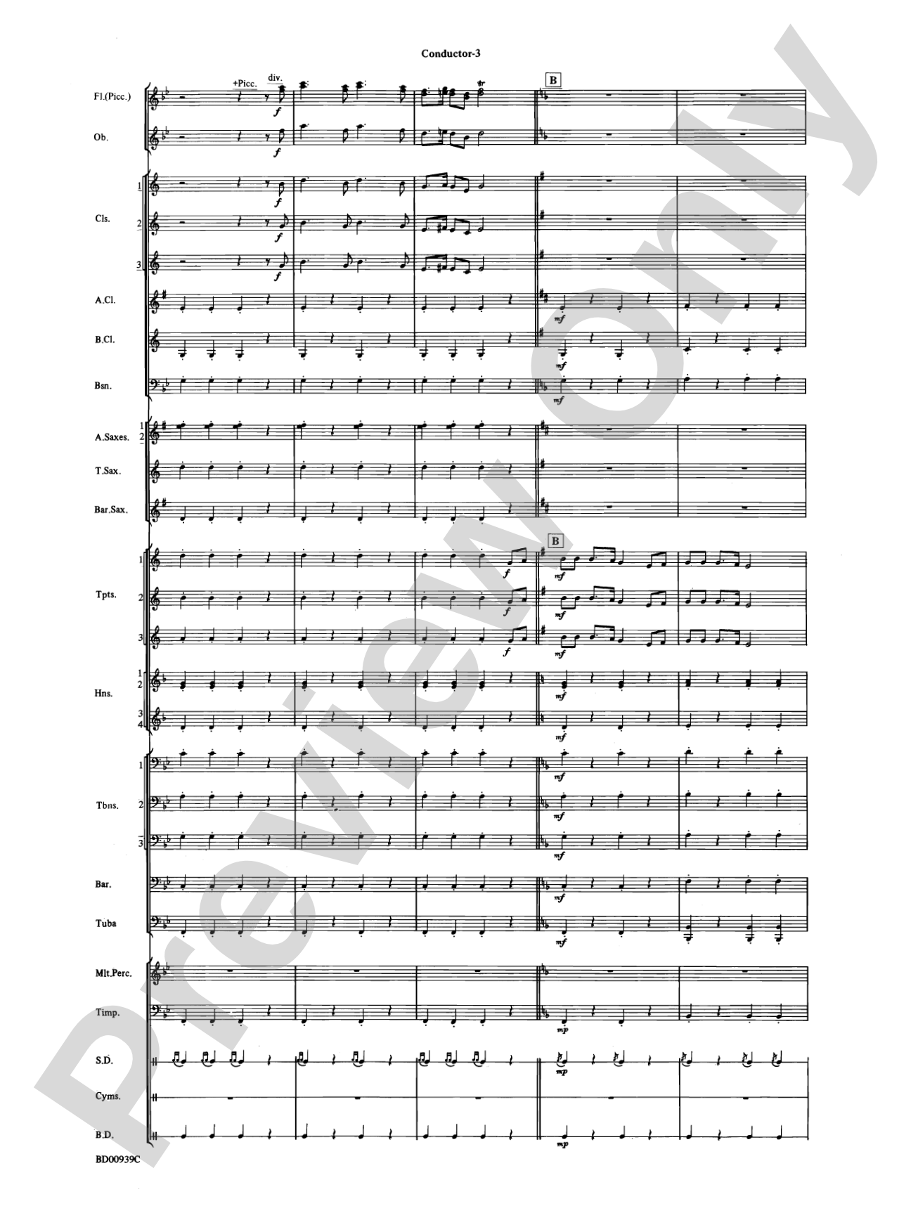 The Civil War: Concert Band Conductor Score & Parts