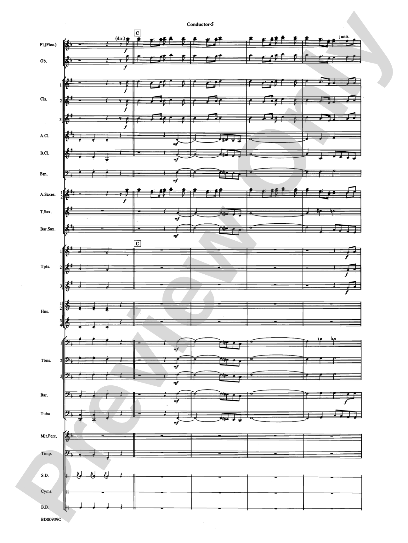 The Civil War: Concert Band Conductor Score & Parts