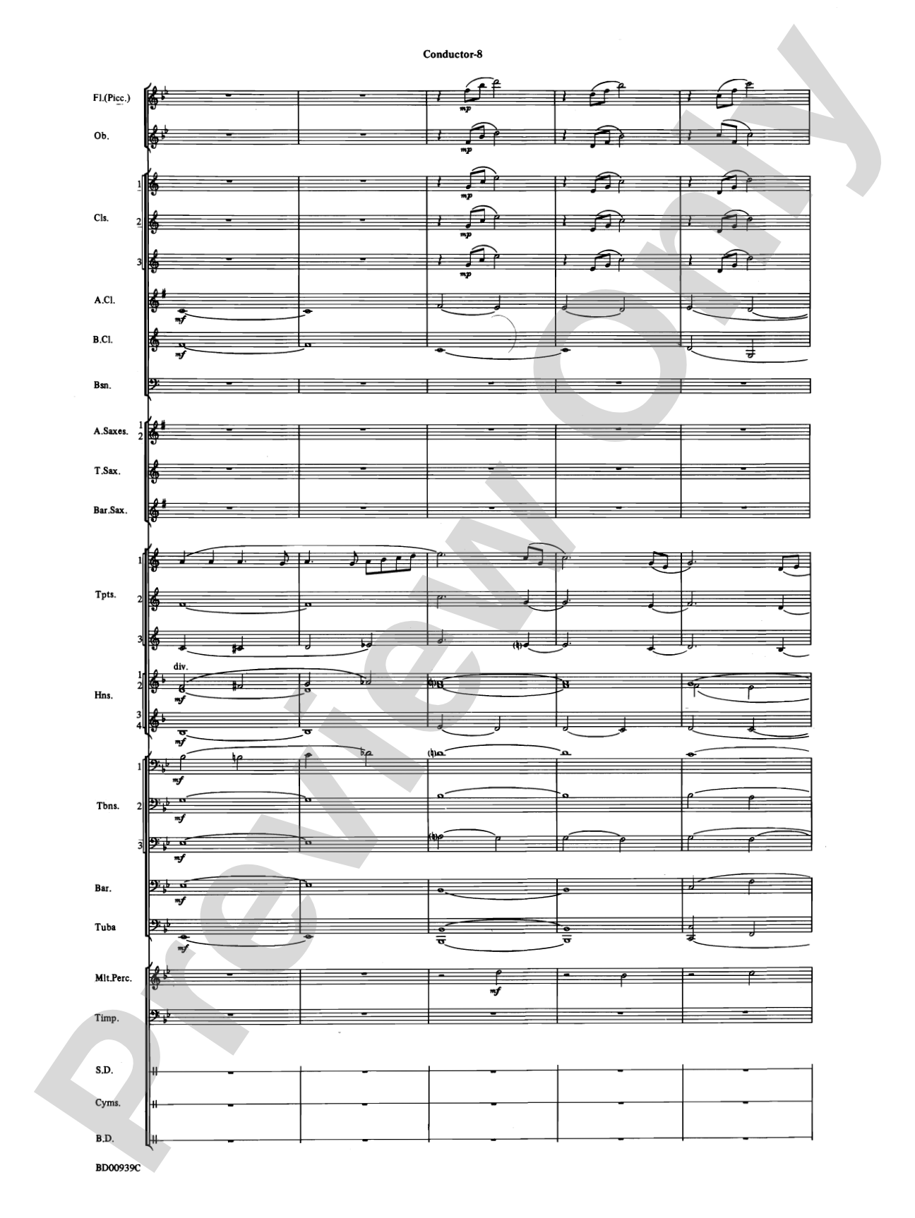 The Civil War: Concert Band Conductor Score & Parts