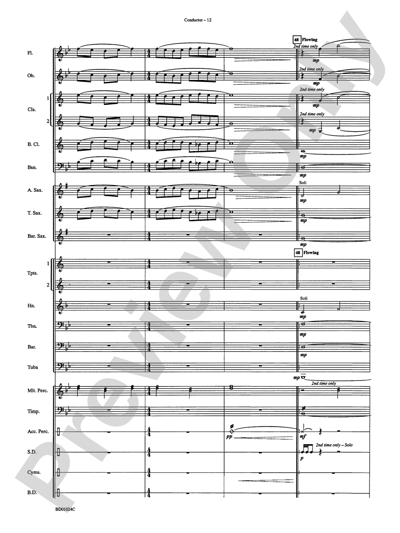 Commemoration: Concert Band Conductor Score & Parts