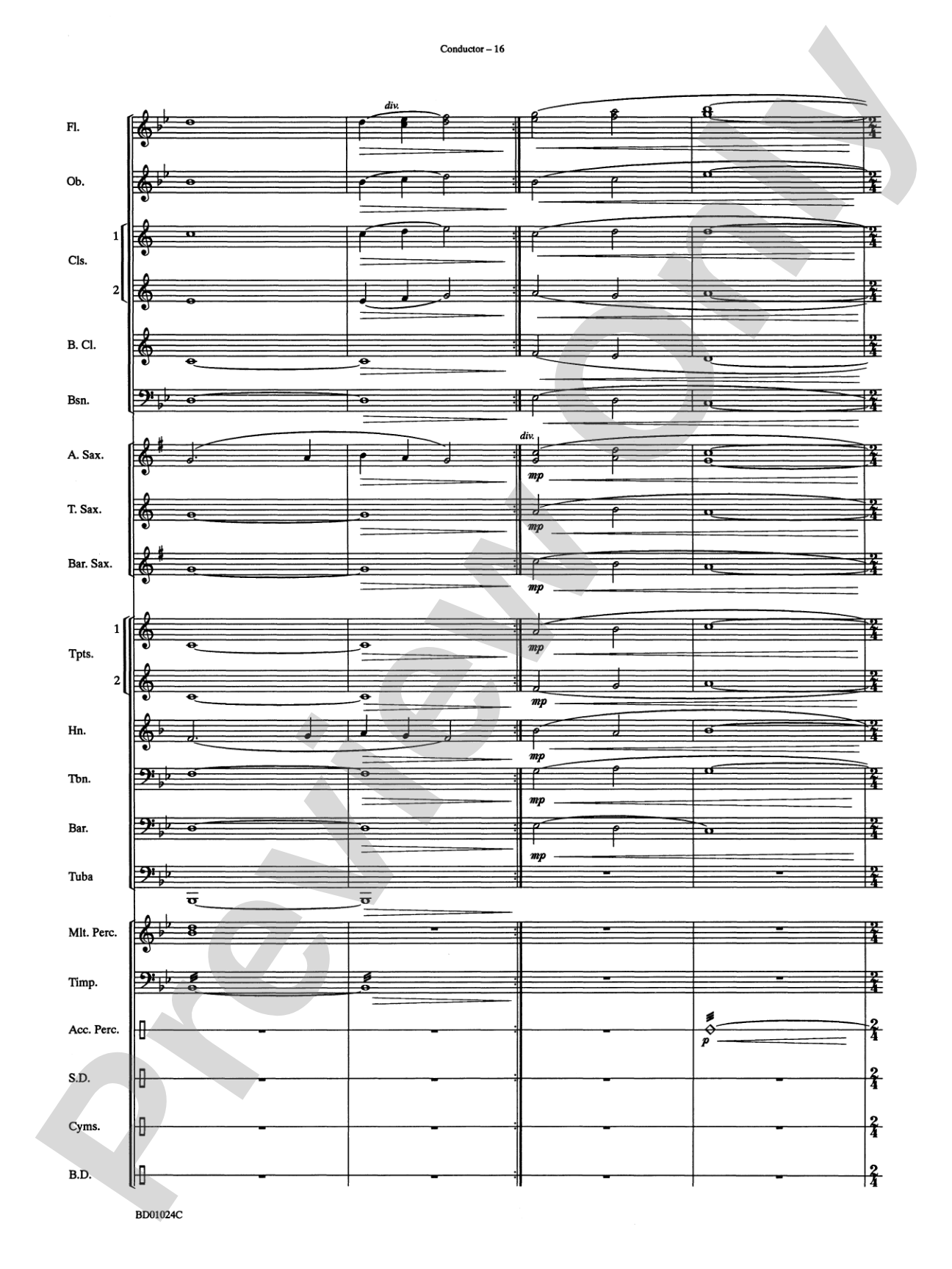 Commemoration: Concert Band Conductor Score & Parts
