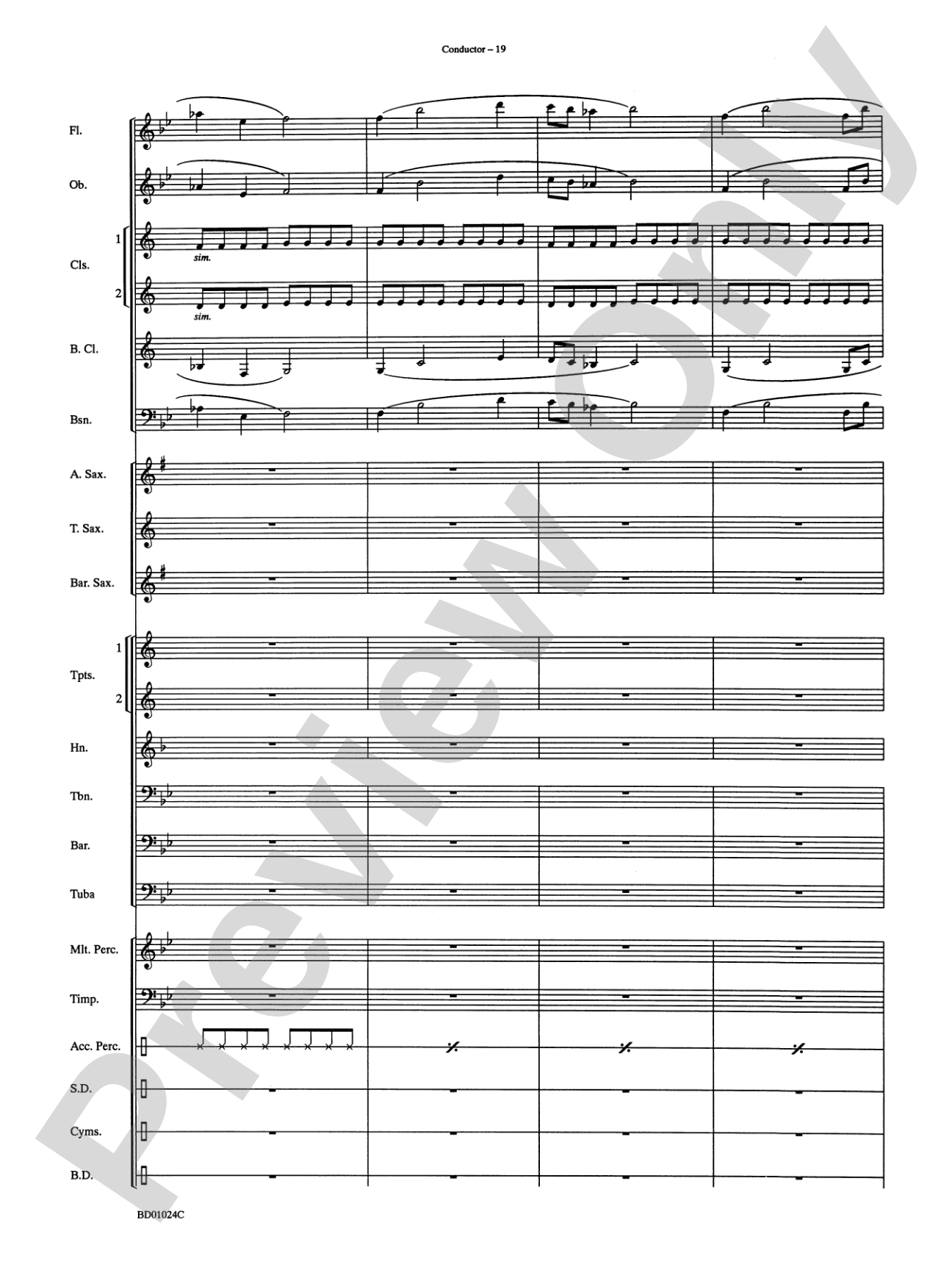 Commemoration: Concert Band Conductor Score & Parts