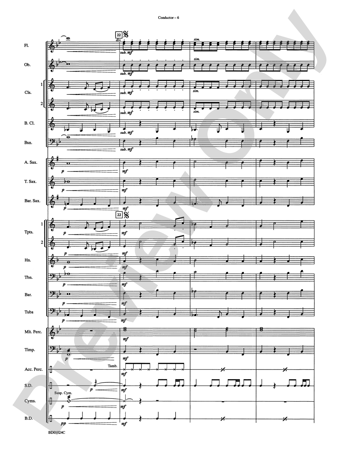 Commemoration: Concert Band Conductor Score & Parts