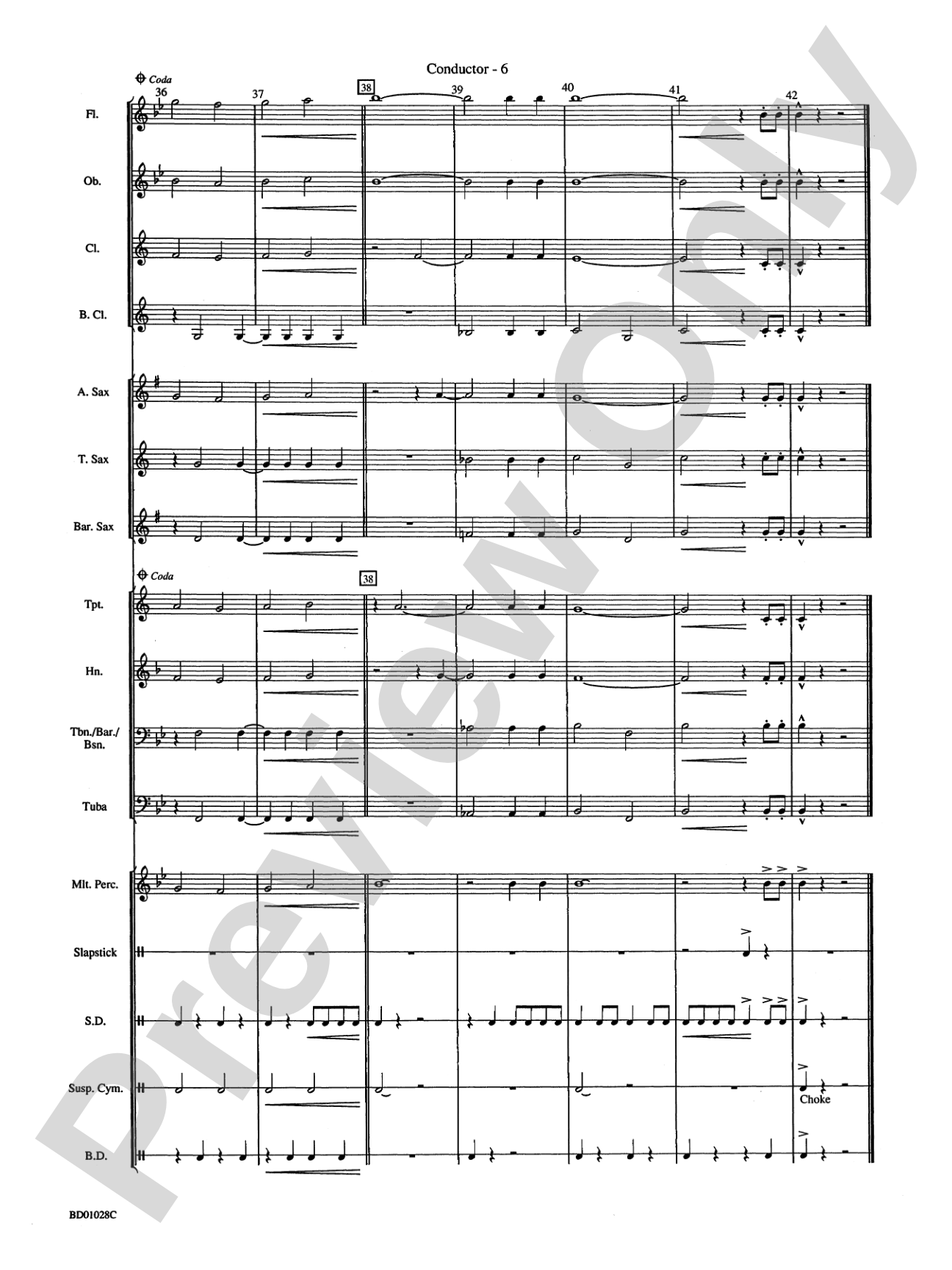 The Conestoga Trail: Concert Band Conductor Score & Parts