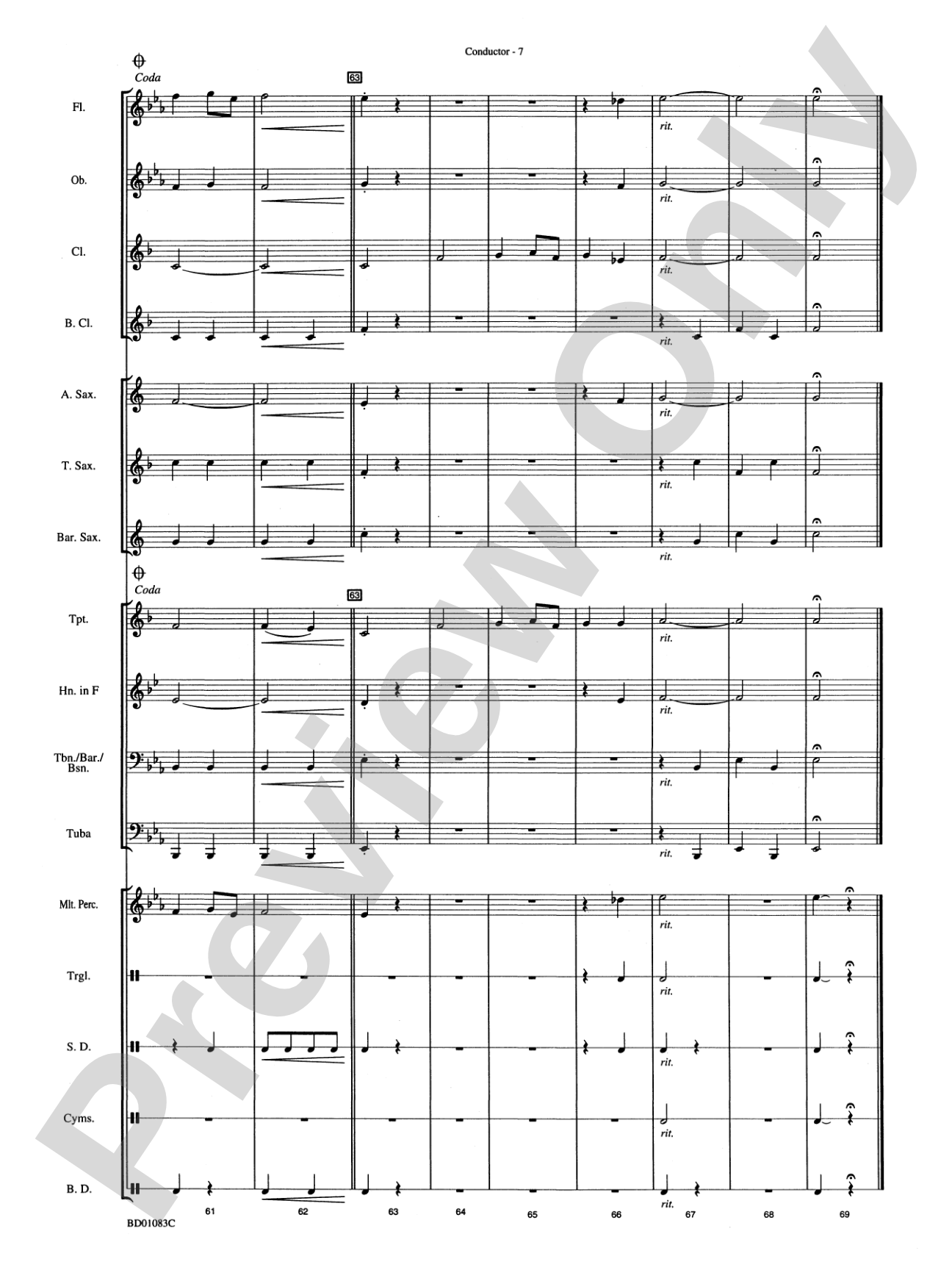 Mount Rushmore: Concert Band Conductor Score & Parts