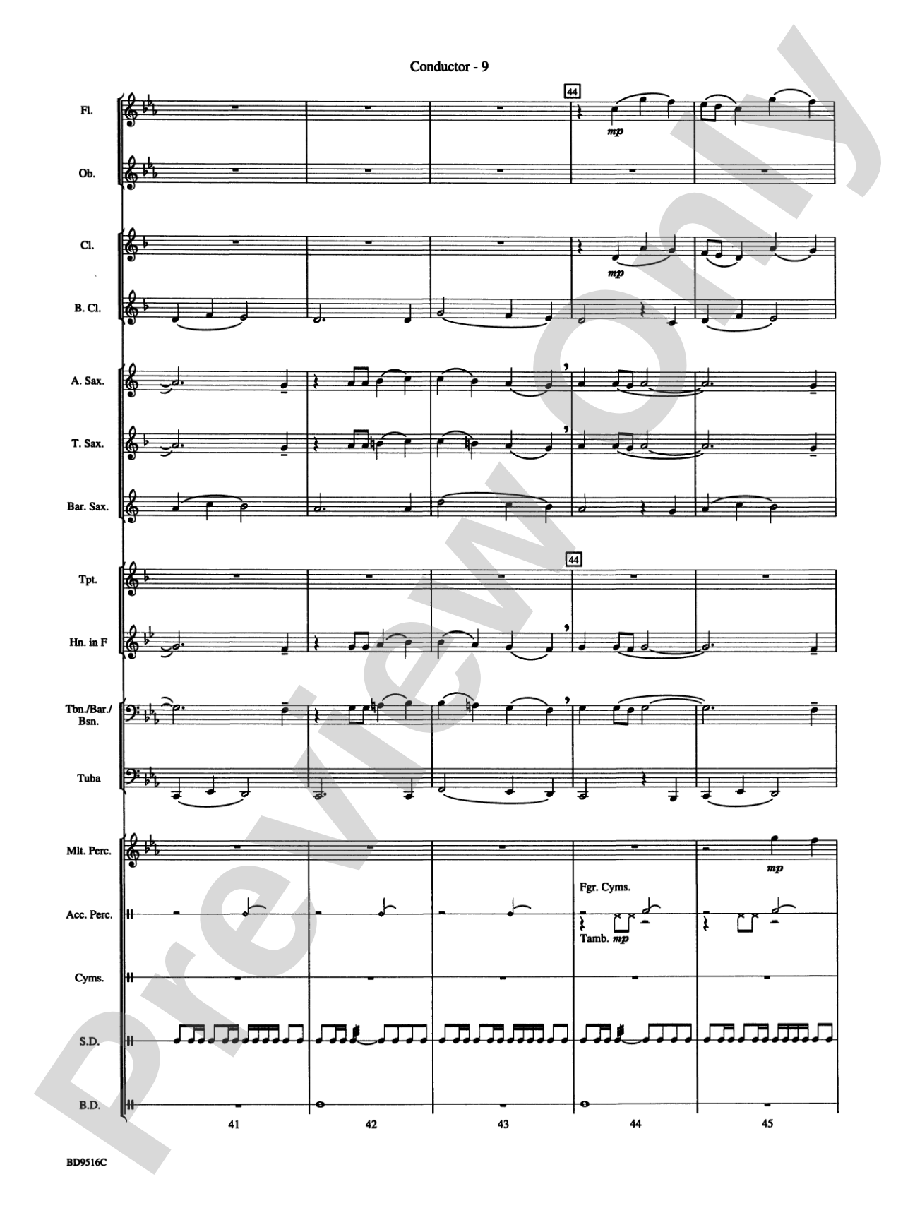 Cantus: Concert Band Conductor Score & Parts