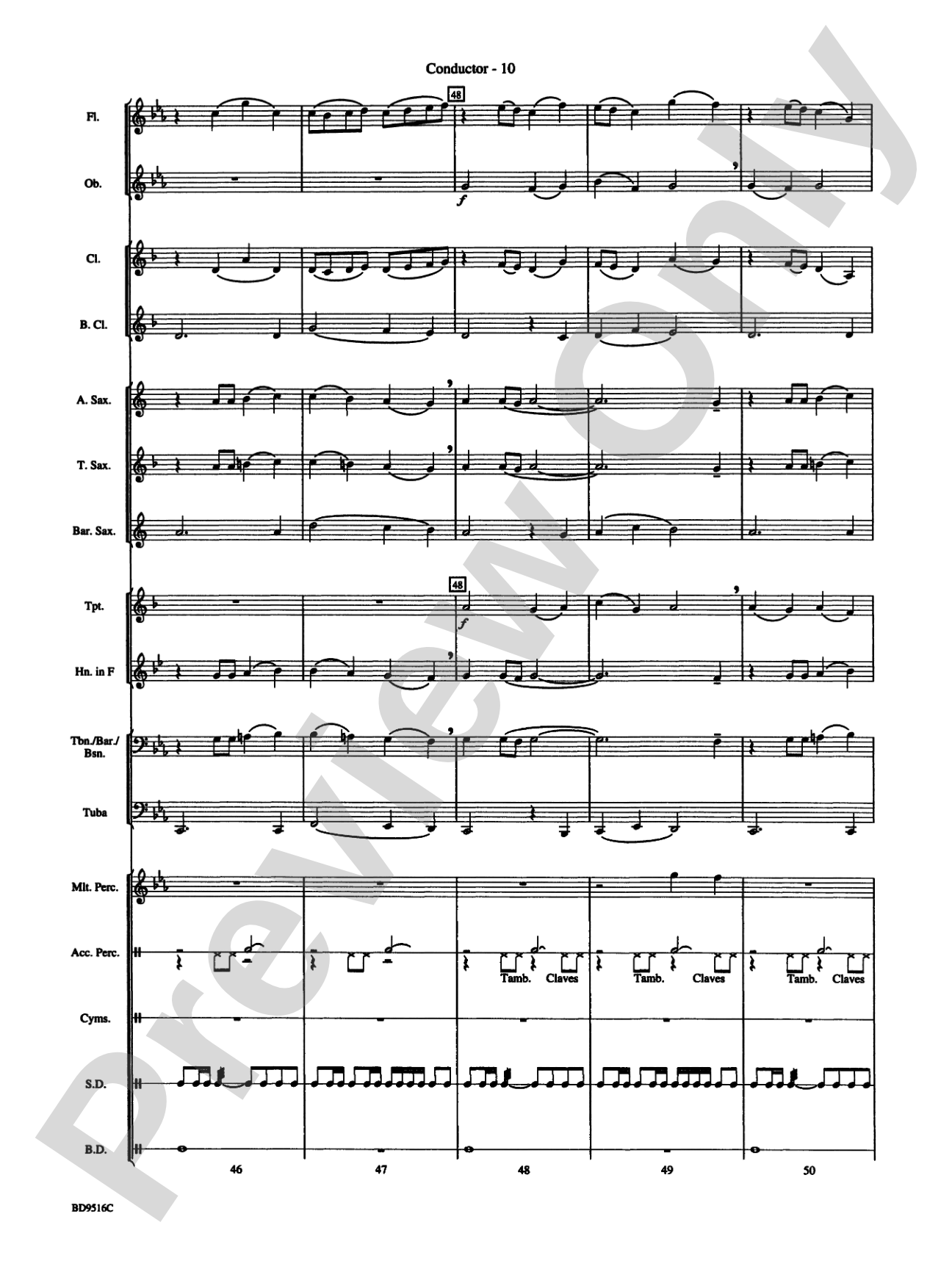 Cantus: Concert Band Conductor Score & Parts