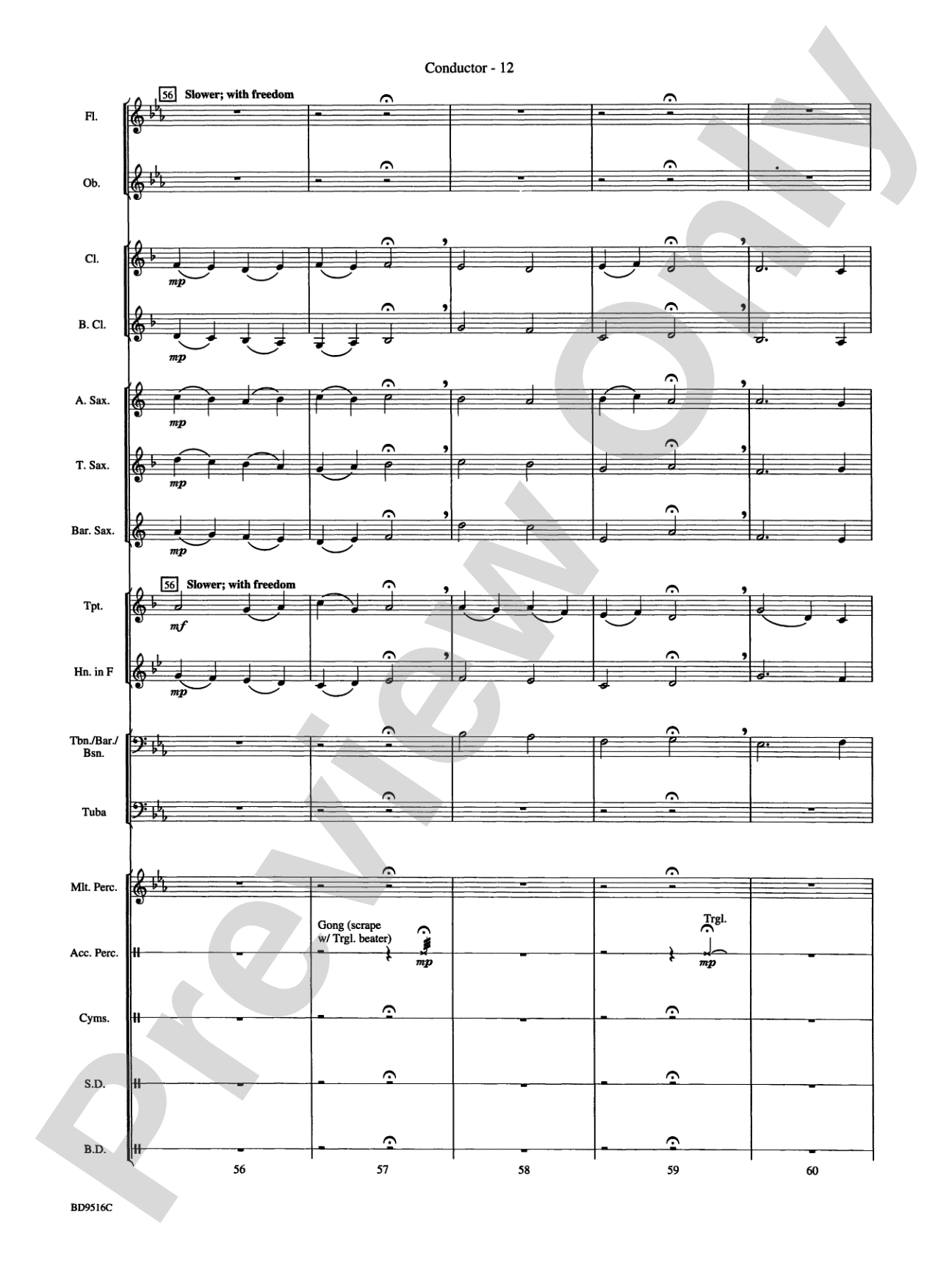 Cantus: Concert Band Conductor Score & Parts
