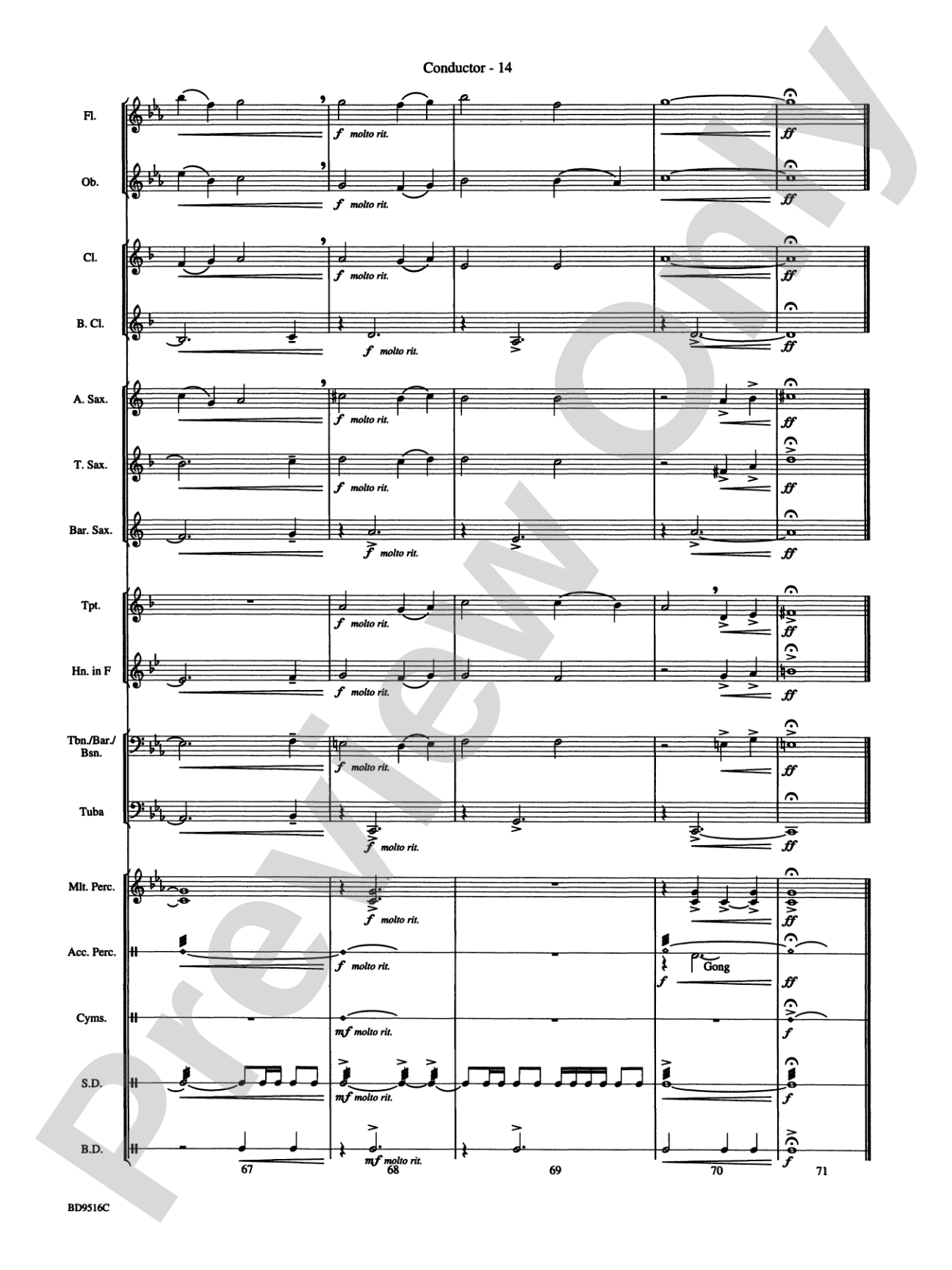 Cantus: Concert Band Conductor Score & Parts