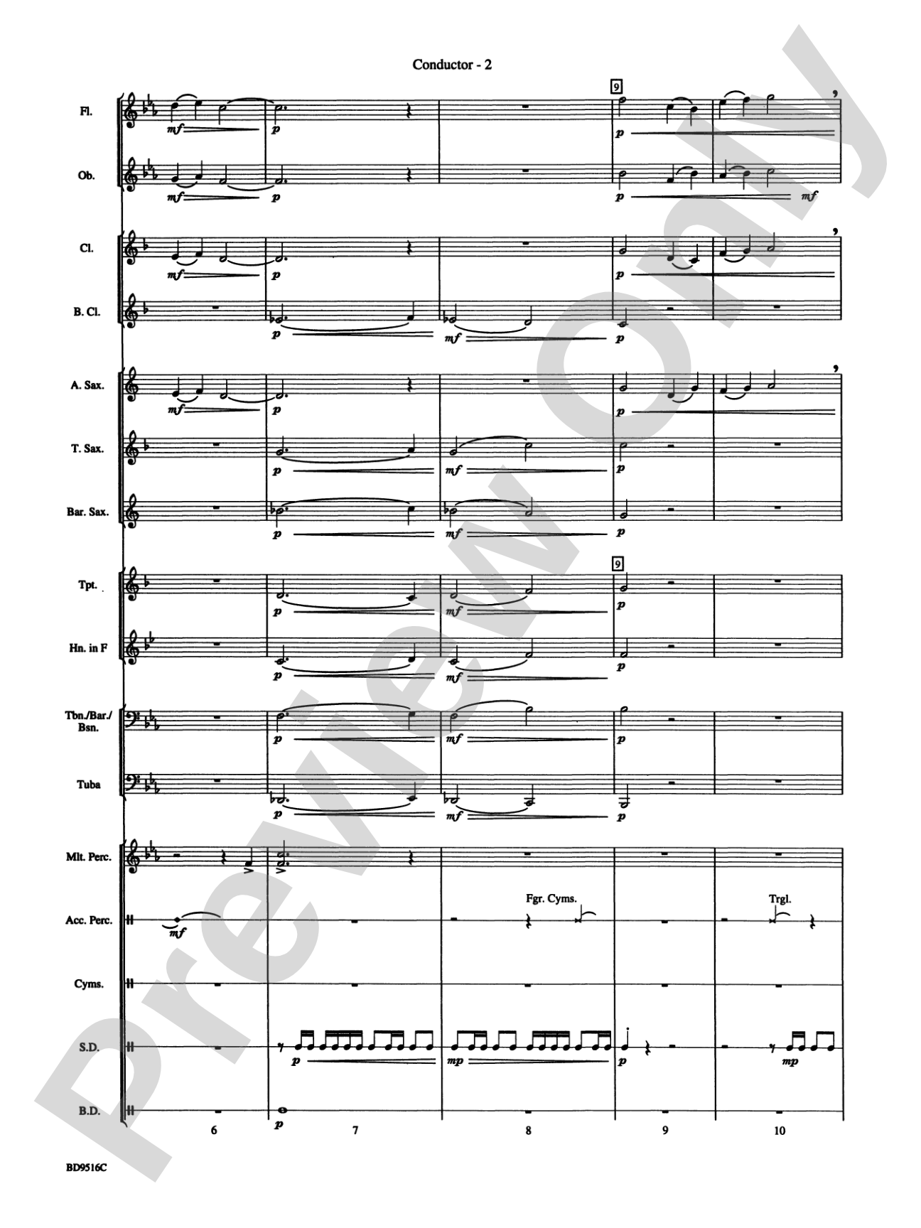 Cantus: Concert Band Conductor Score & Parts