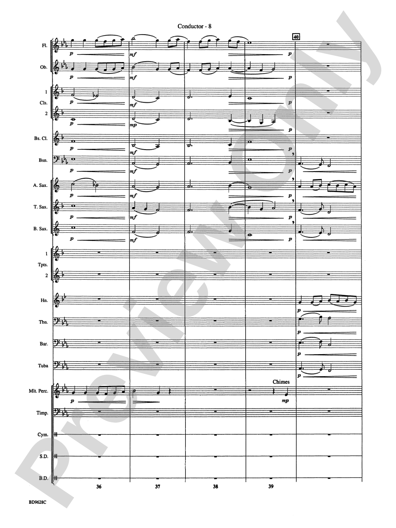 River Songs: Concert Band Conductor Score & Parts