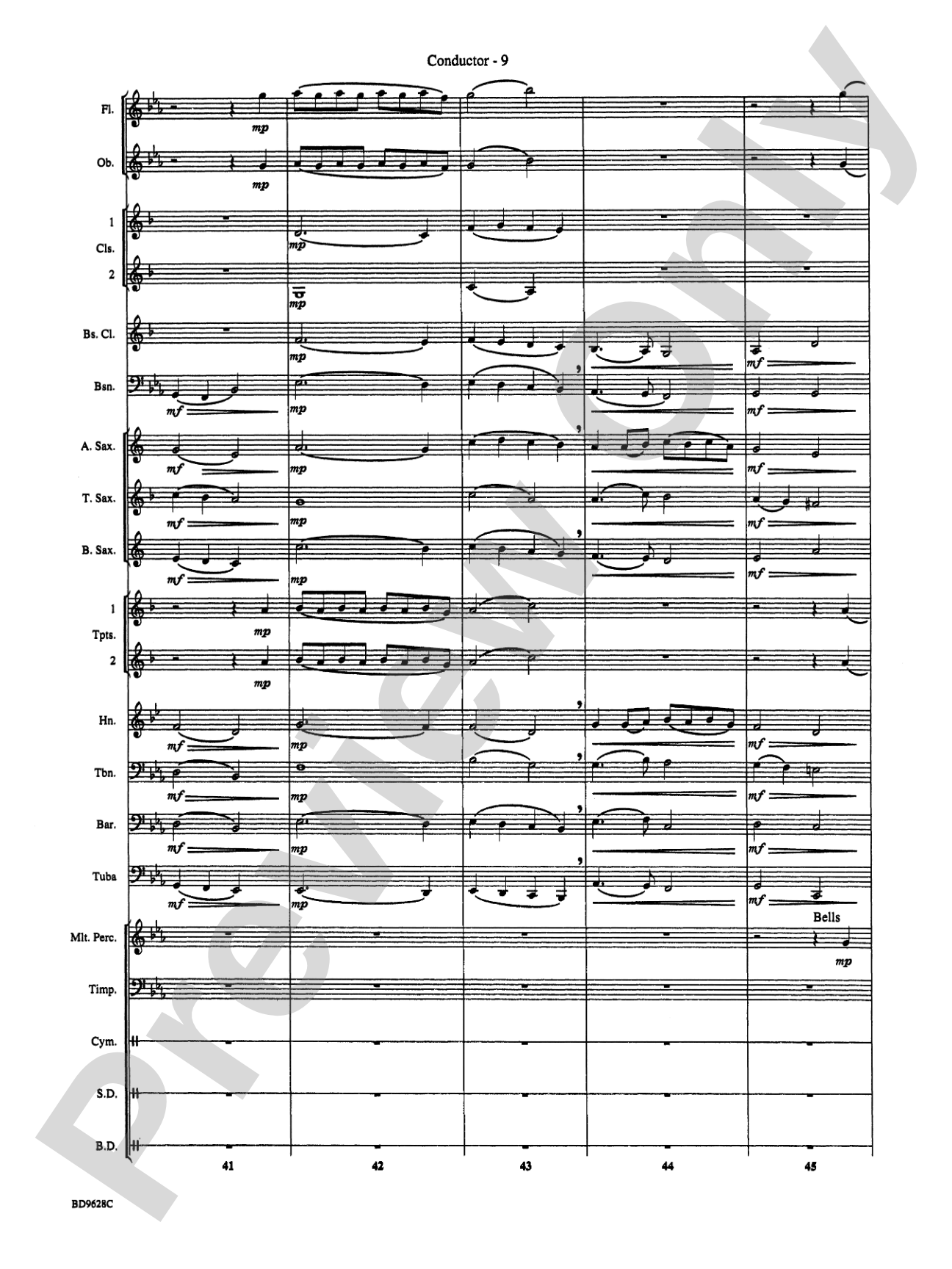 River Songs: Concert Band Conductor Score & Parts