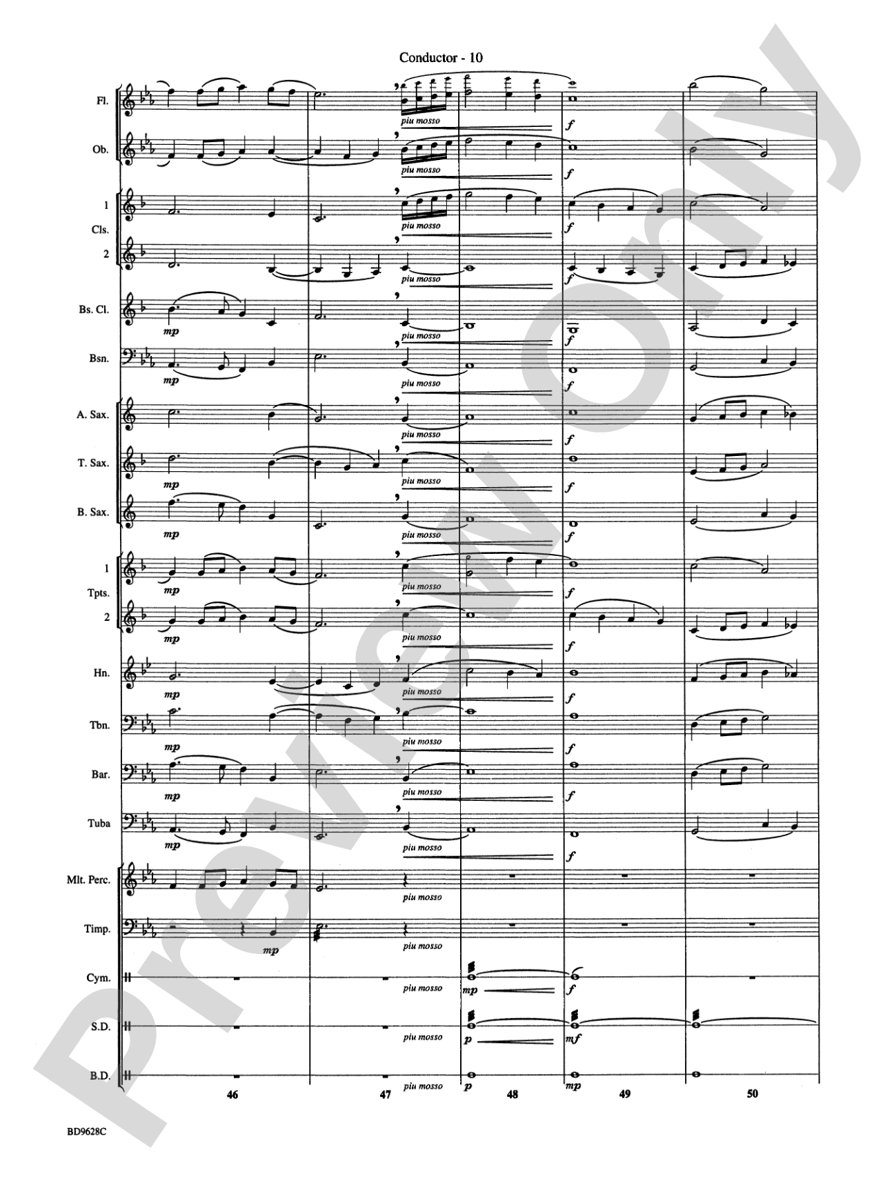 River Songs: Concert Band Conductor Score & Parts