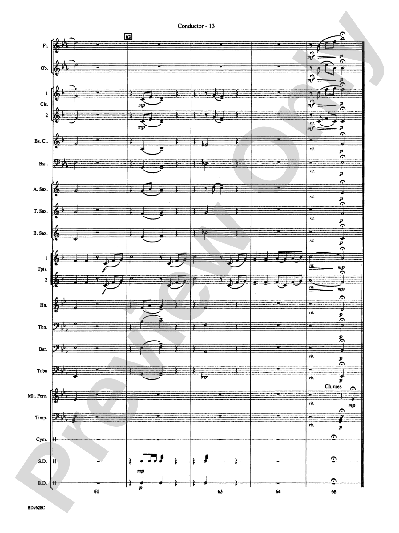 River Songs: Concert Band Conductor Score & Parts