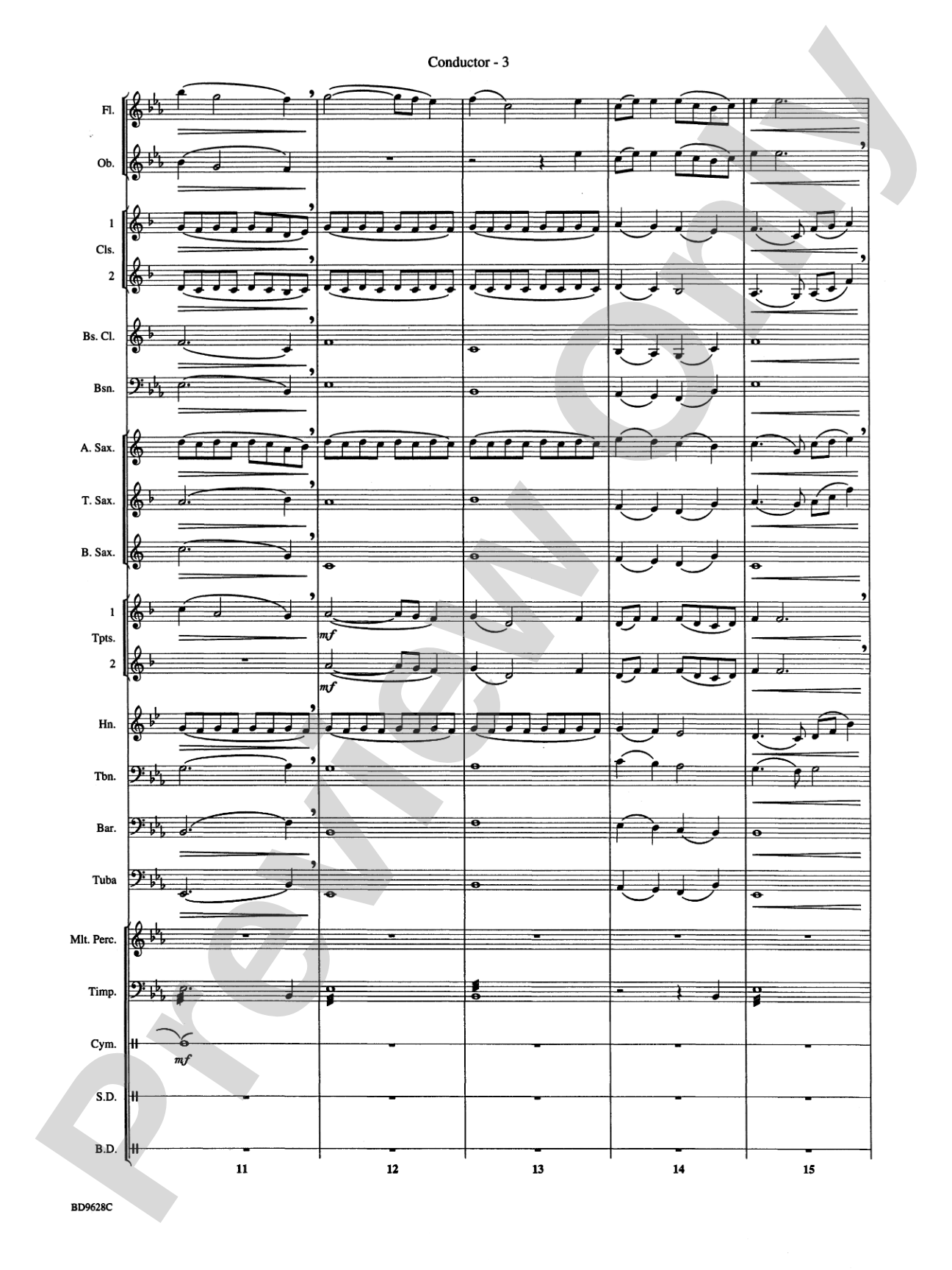 River Songs: Concert Band Conductor Score & Parts