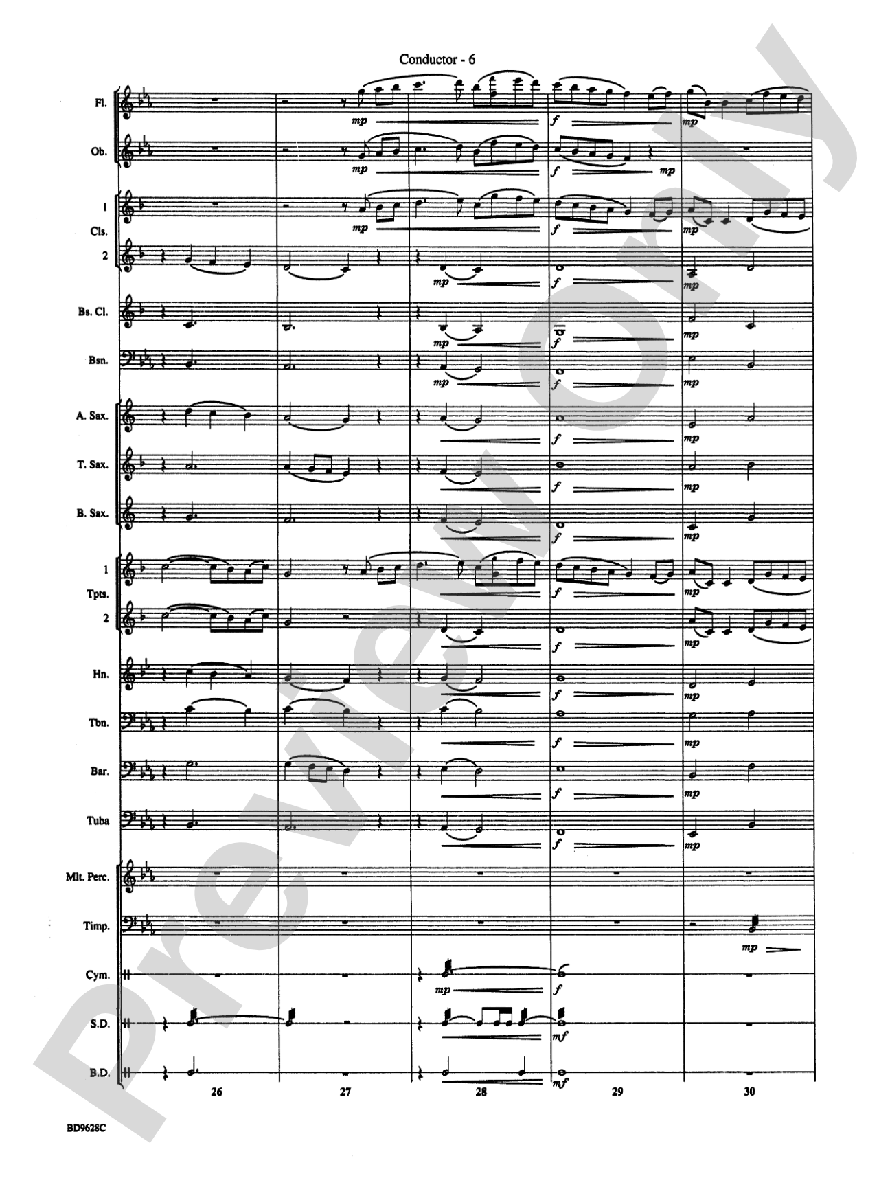 River Songs: Concert Band Conductor Score & Parts