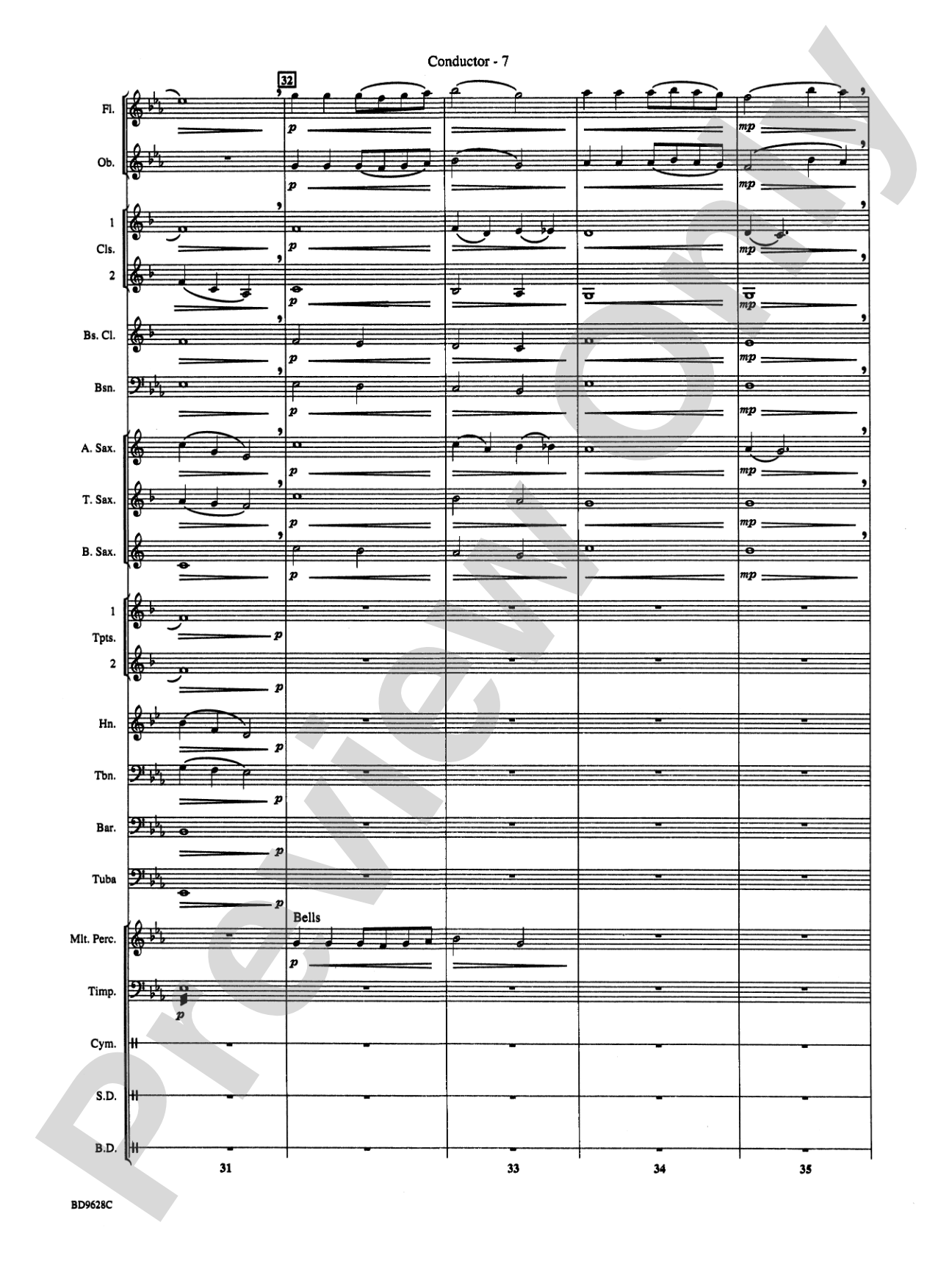River Songs: Concert Band Conductor Score & Parts