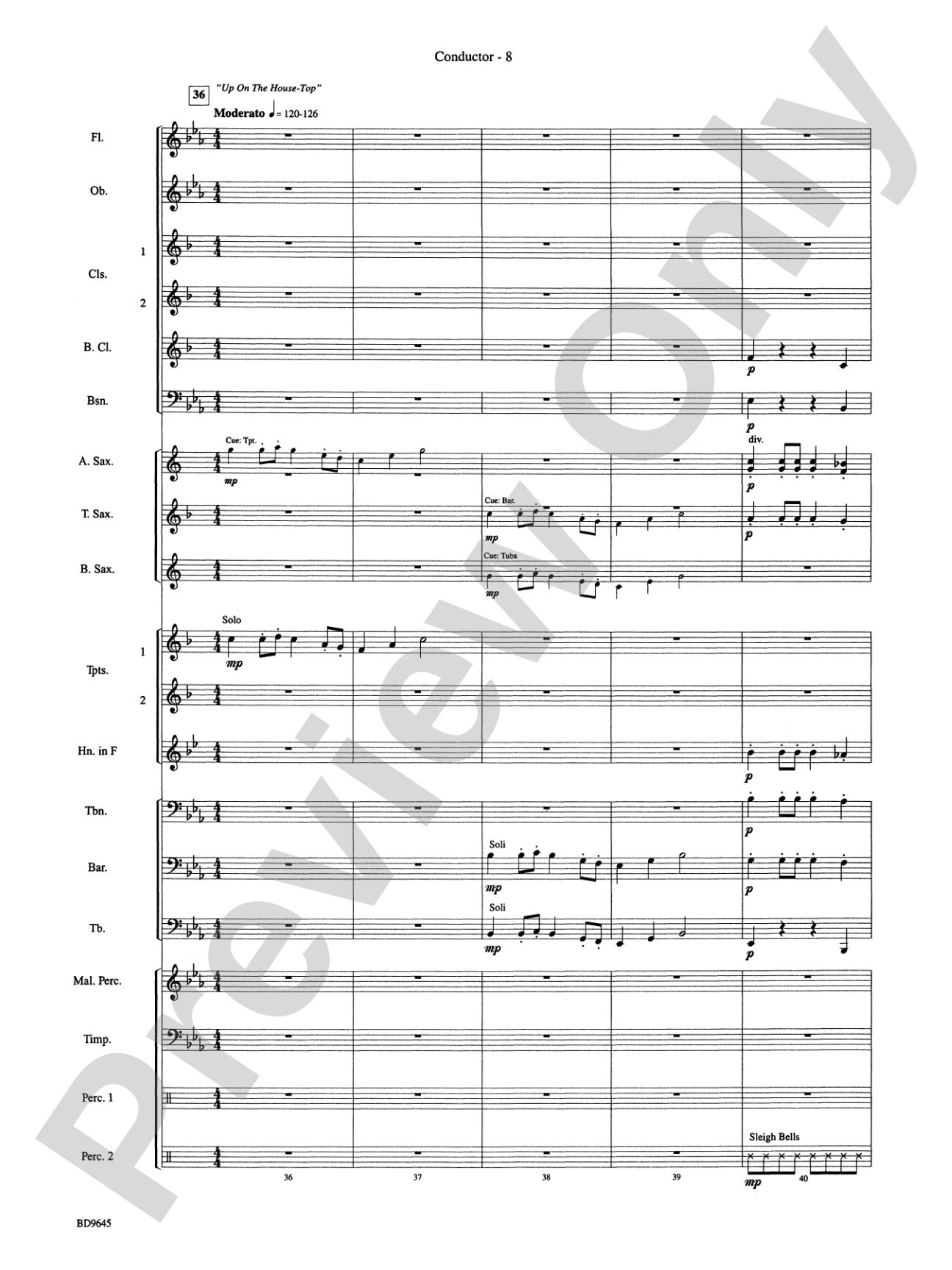 Winter Festival: Concert Band Conductor Score & Parts