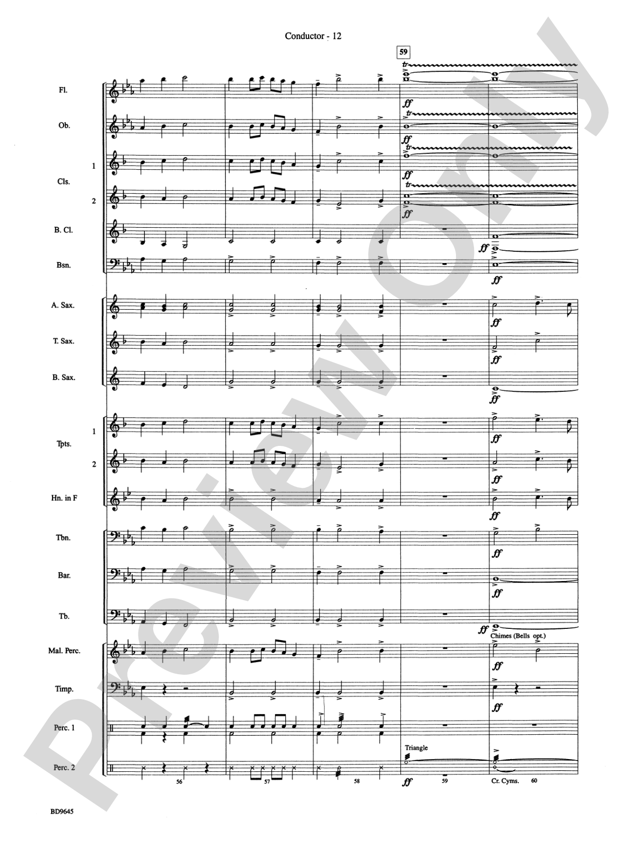 Winter Festival: Concert Band Conductor Score & Parts