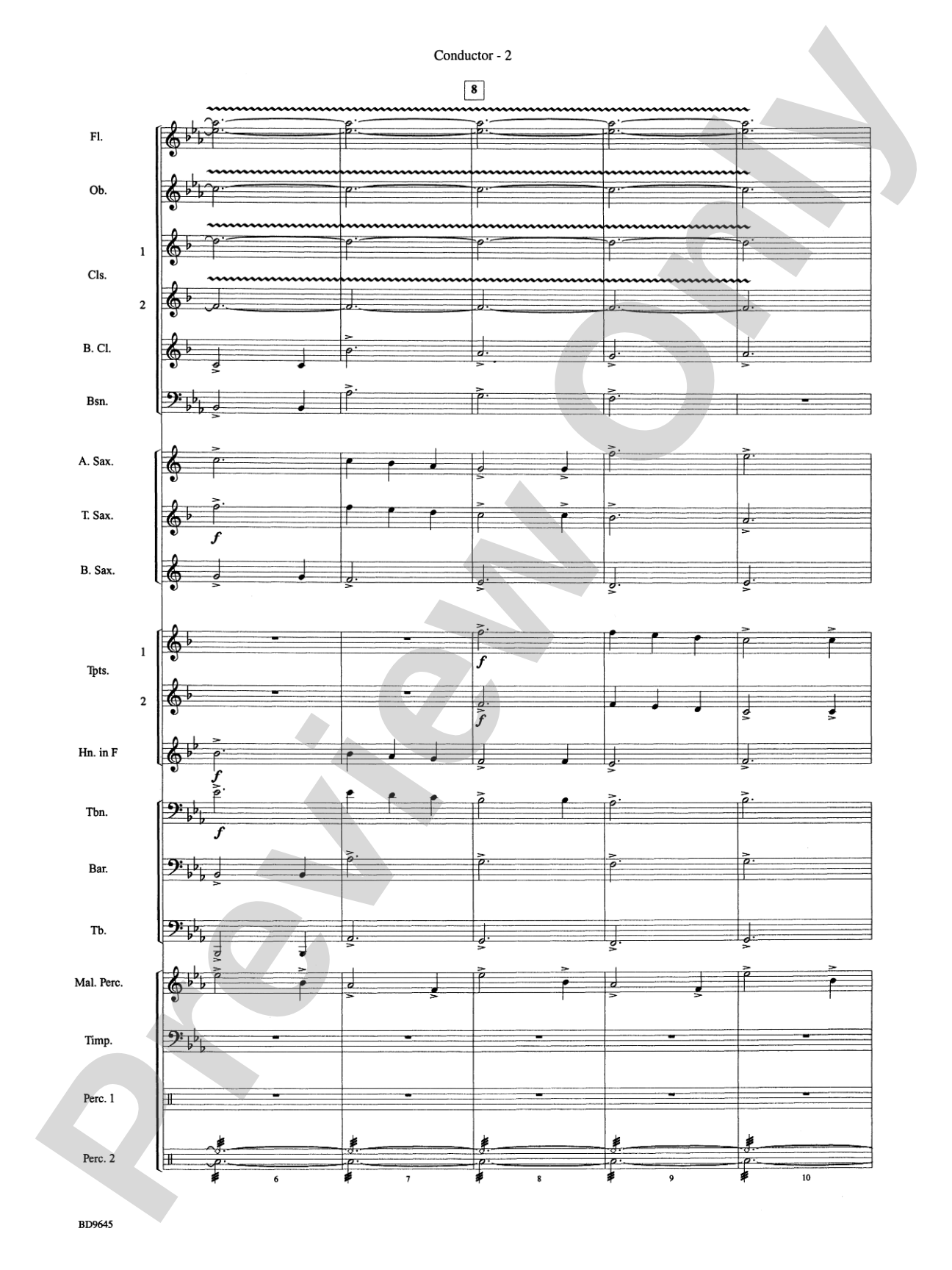 Winter Festival: Concert Band Conductor Score & Parts