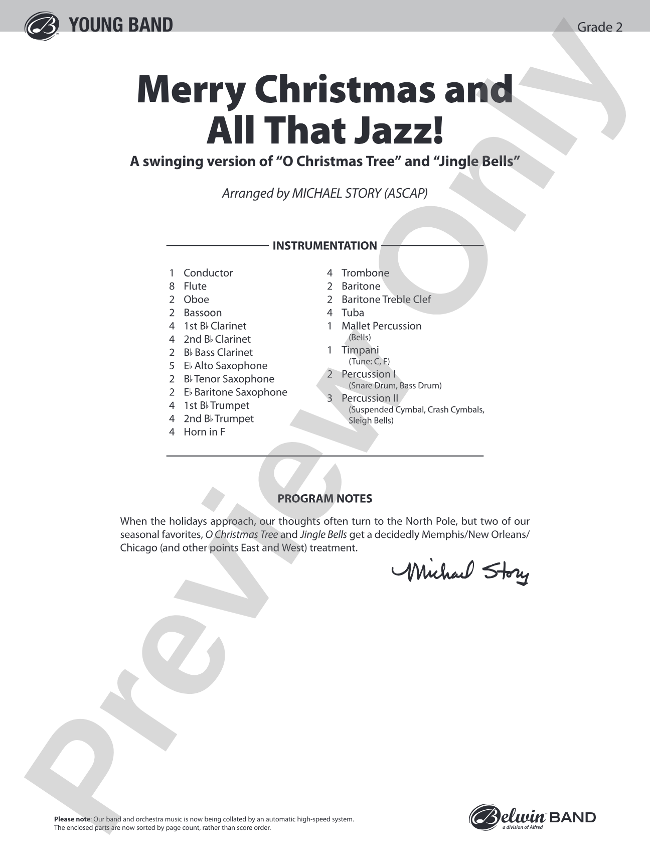 Merry Christmas, and All That Jazz!: Concert Band Conductor Score & Parts