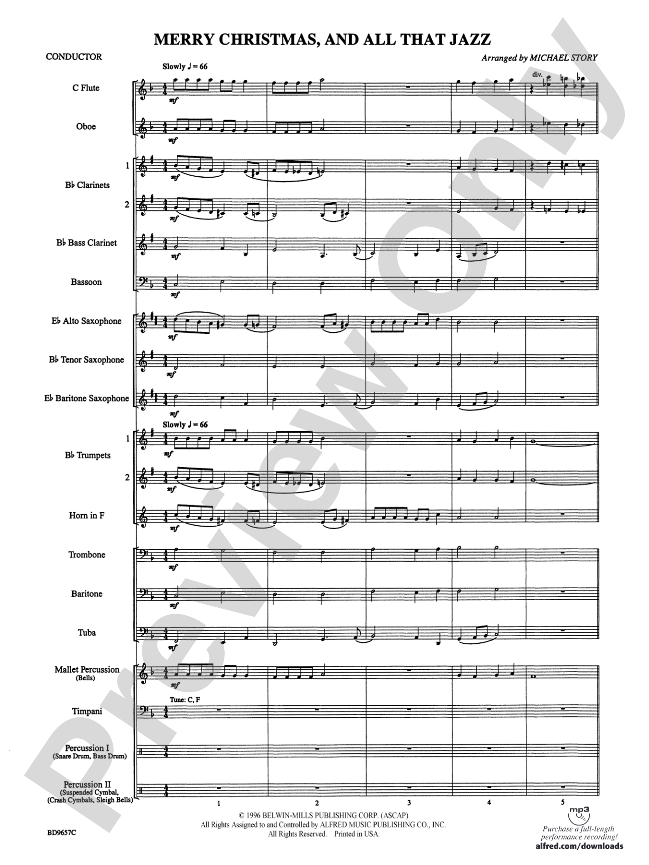 Merry Christmas, and All That Jazz!: Concert Band Conductor Score & Parts
