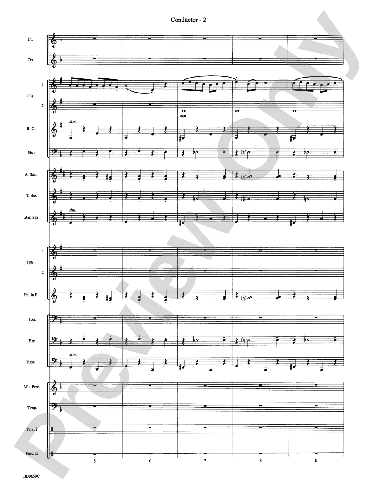 Norwegian Dance No. 2: Concert Band Conductor Score & Parts