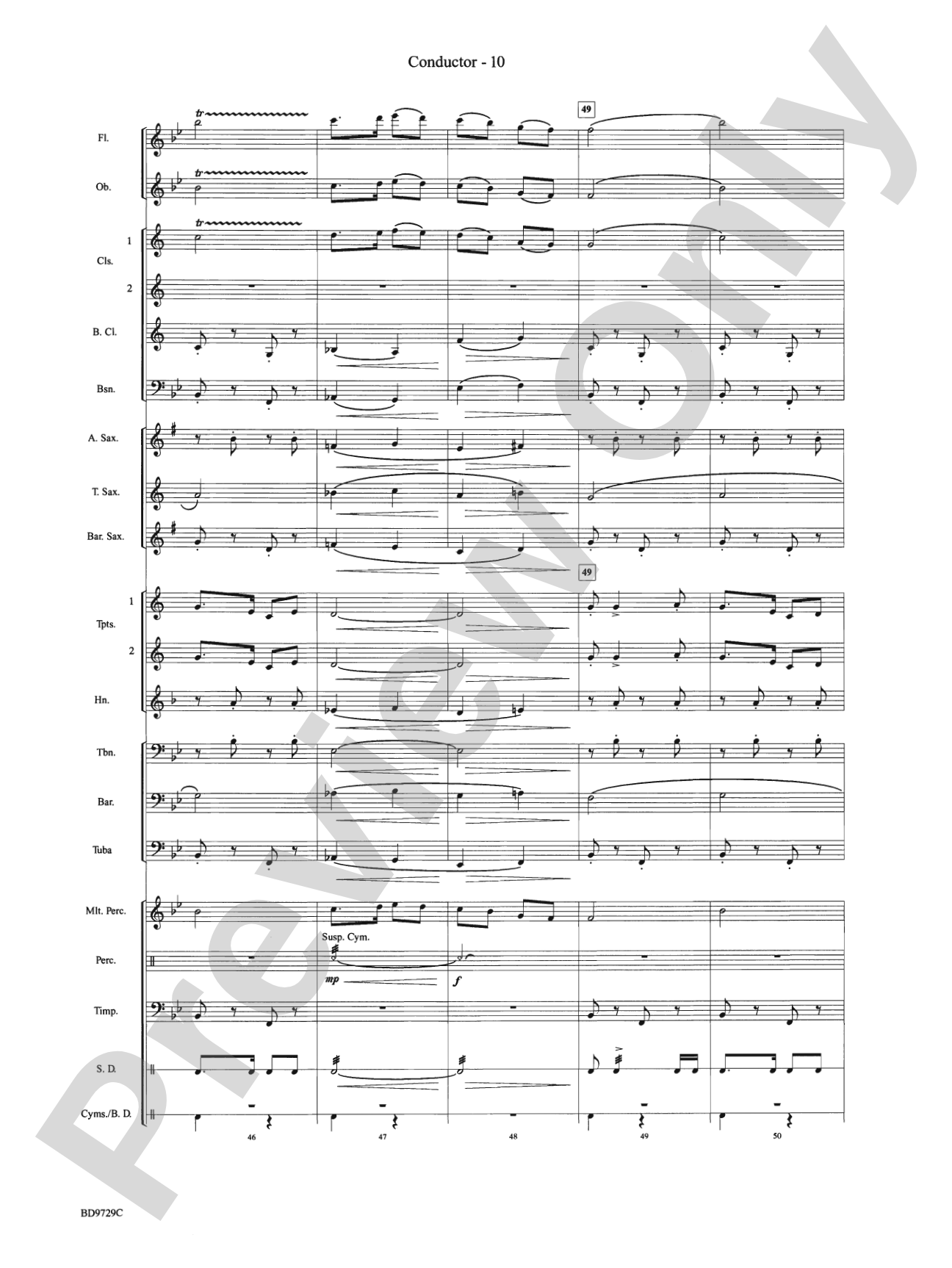 Westwood Trail: Concert Band Conductor Score & Parts