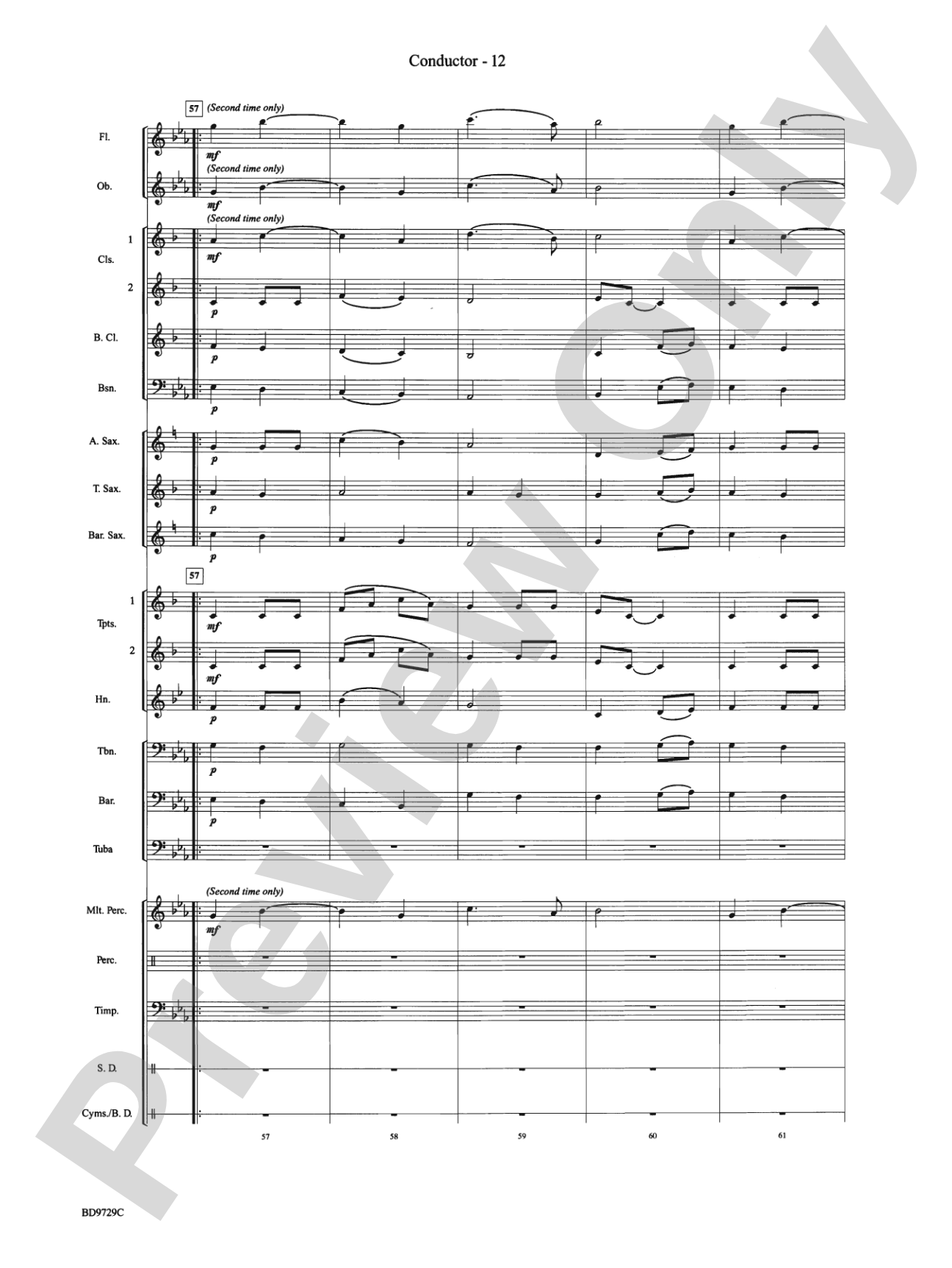 Westwood Trail: Concert Band Conductor Score & Parts