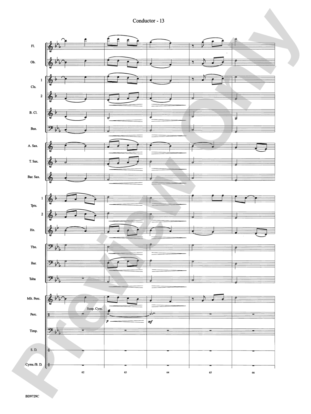 Westwood Trail: Concert Band Conductor Score & Parts