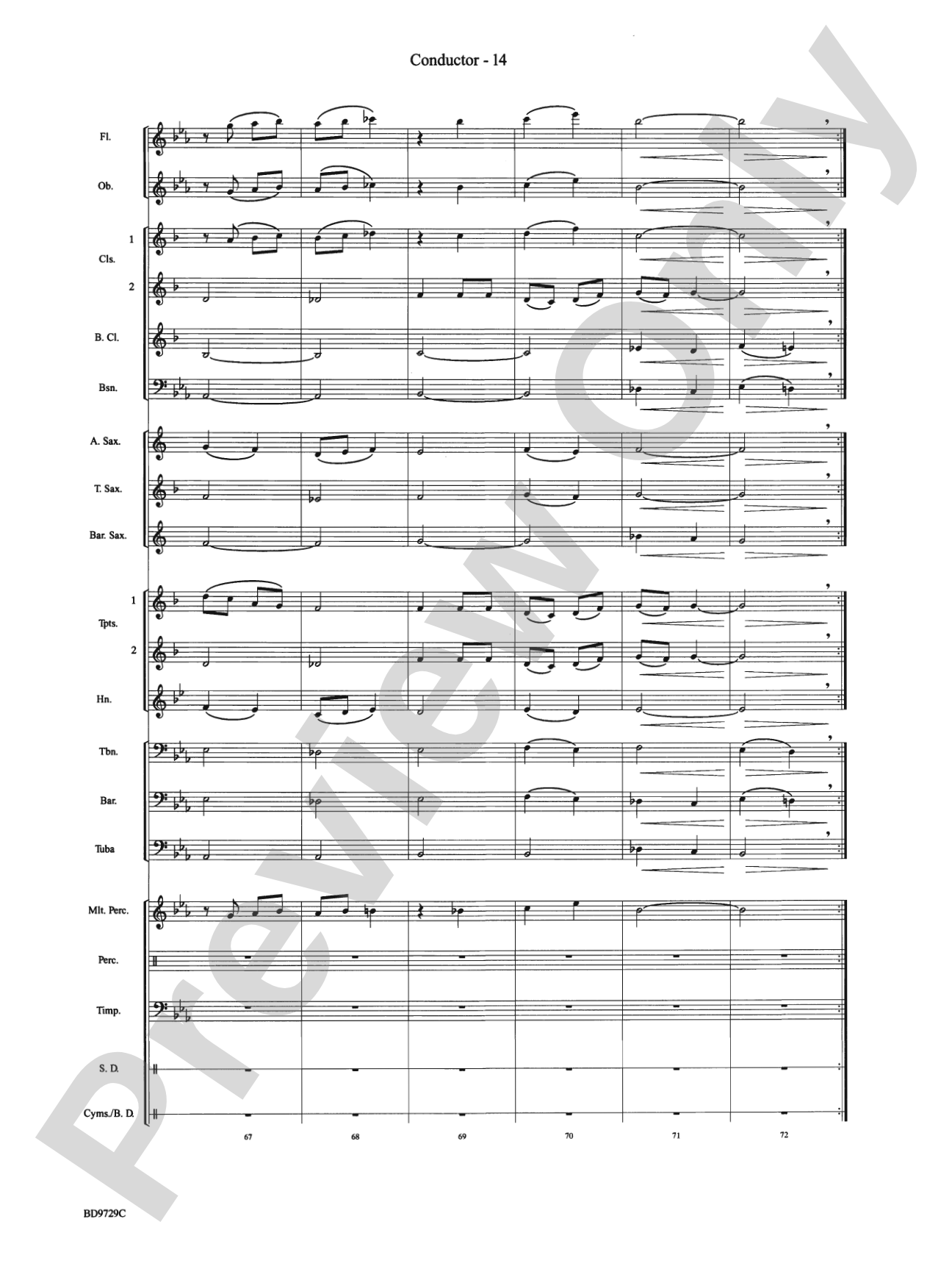 Westwood Trail: Concert Band Conductor Score & Parts