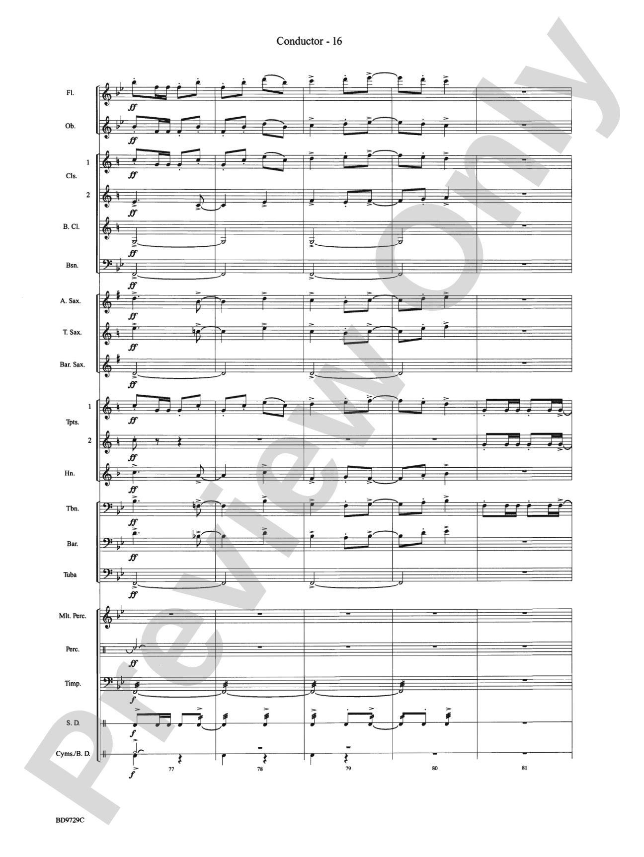 Westwood Trail: Concert Band Conductor Score & Parts