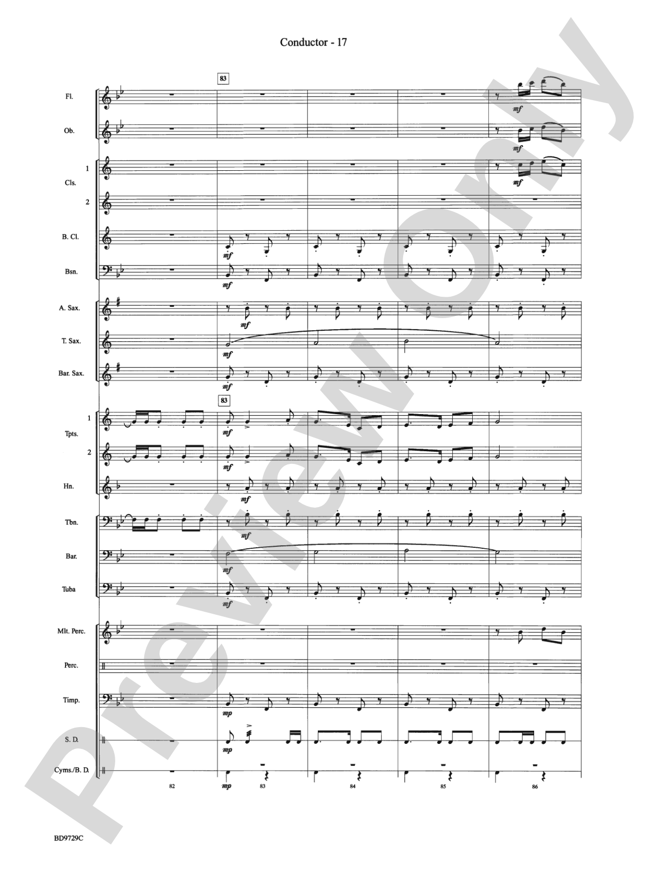 Westwood Trail: Concert Band Conductor Score & Parts
