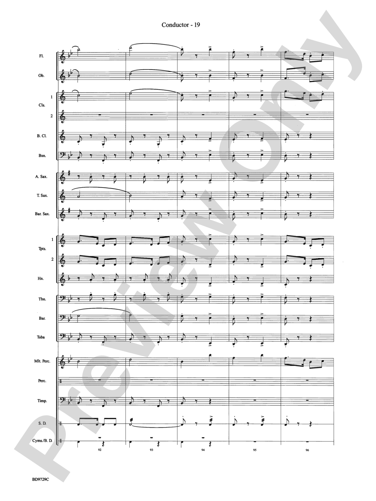 Westwood Trail: Concert Band Conductor Score & Parts