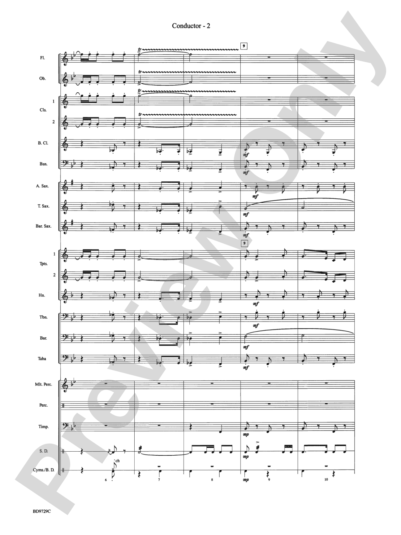 Westwood Trail: Concert Band Conductor Score & Parts