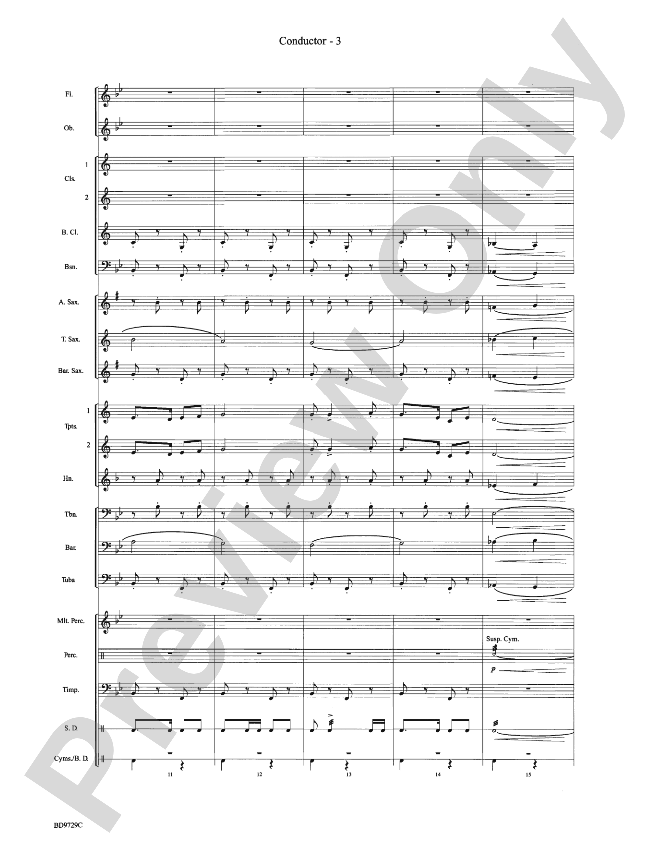 Westwood Trail: Concert Band Conductor Score & Parts