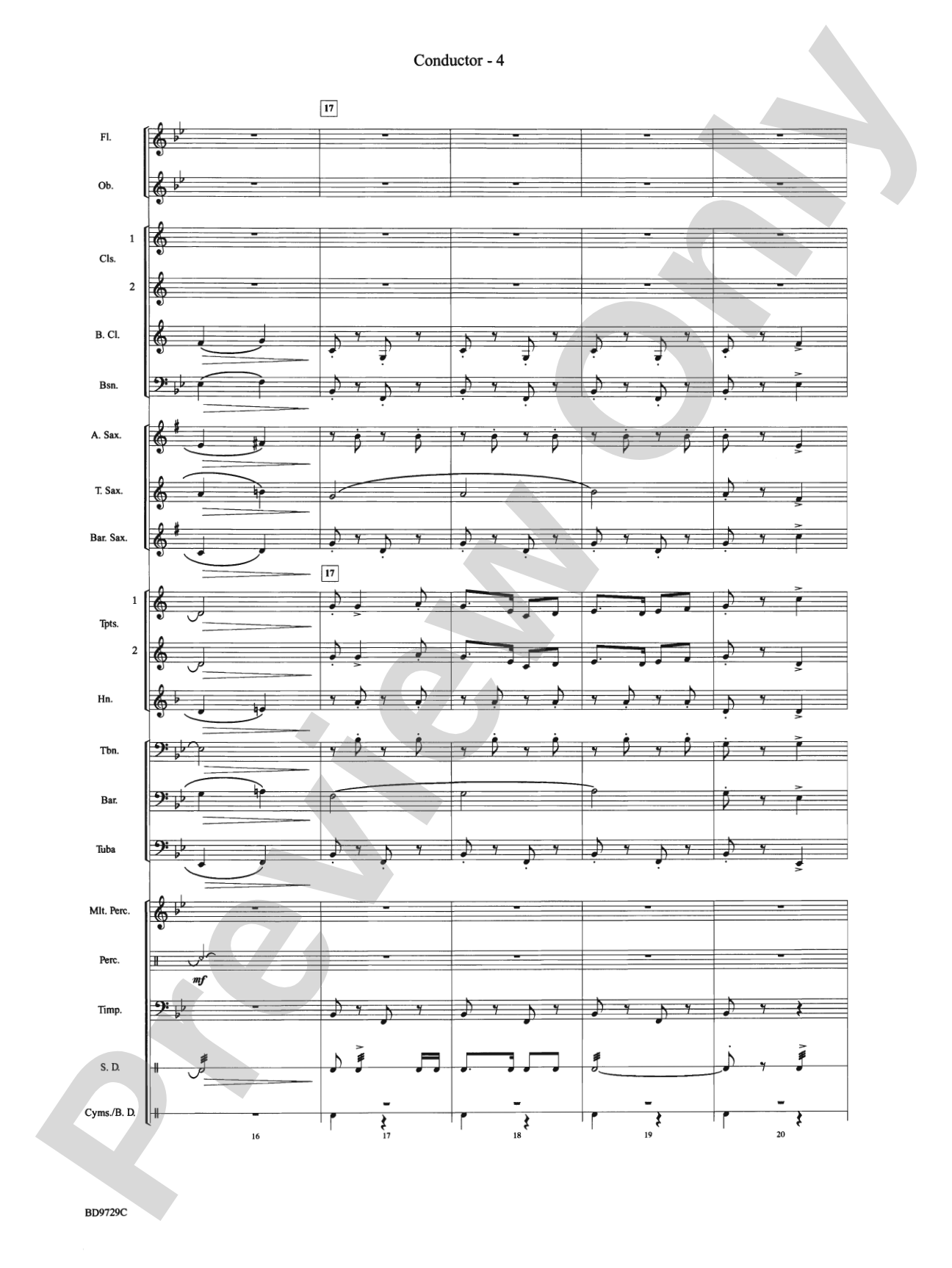 Westwood Trail: Concert Band Conductor Score & Parts