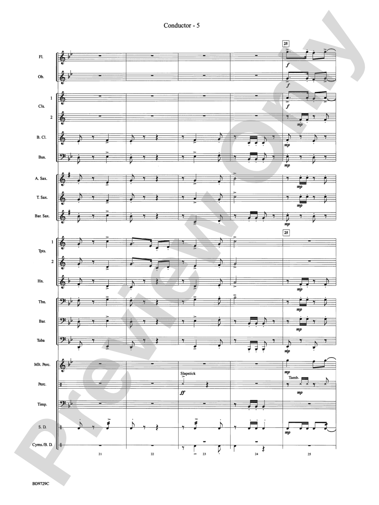 Westwood Trail: Concert Band Conductor Score & Parts