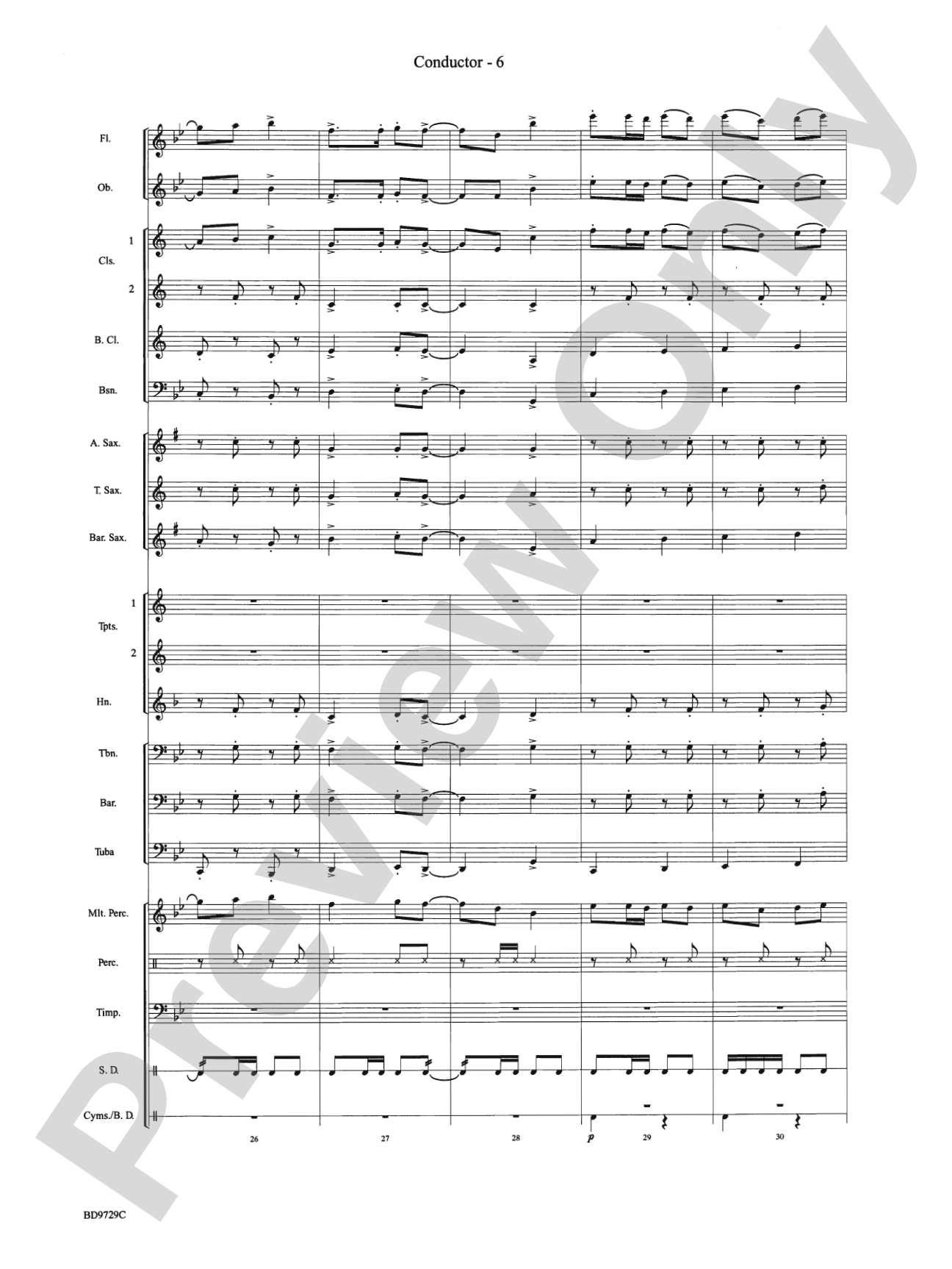 Westwood Trail: Concert Band Conductor Score & Parts