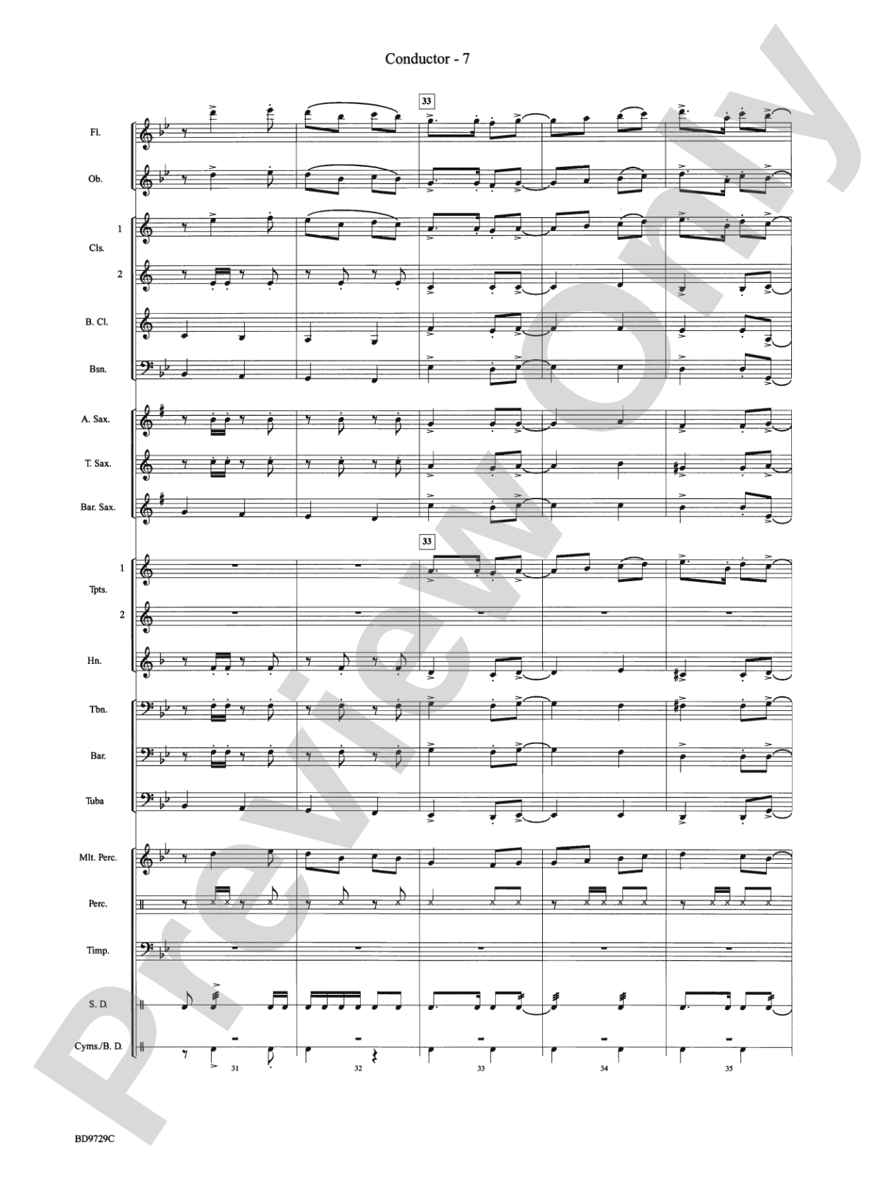 Westwood Trail: Concert Band Conductor Score & Parts