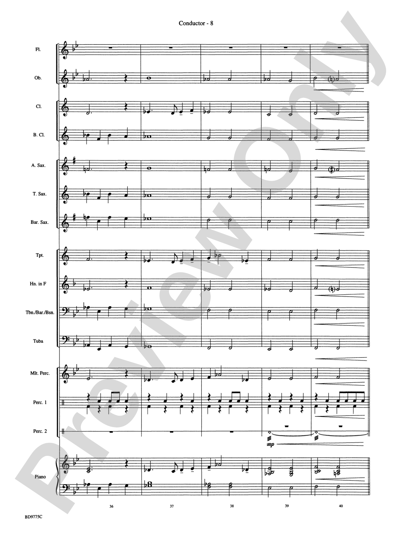 Flutopia (featuring your Flute Section): Concert Band Conductor Score & Parts